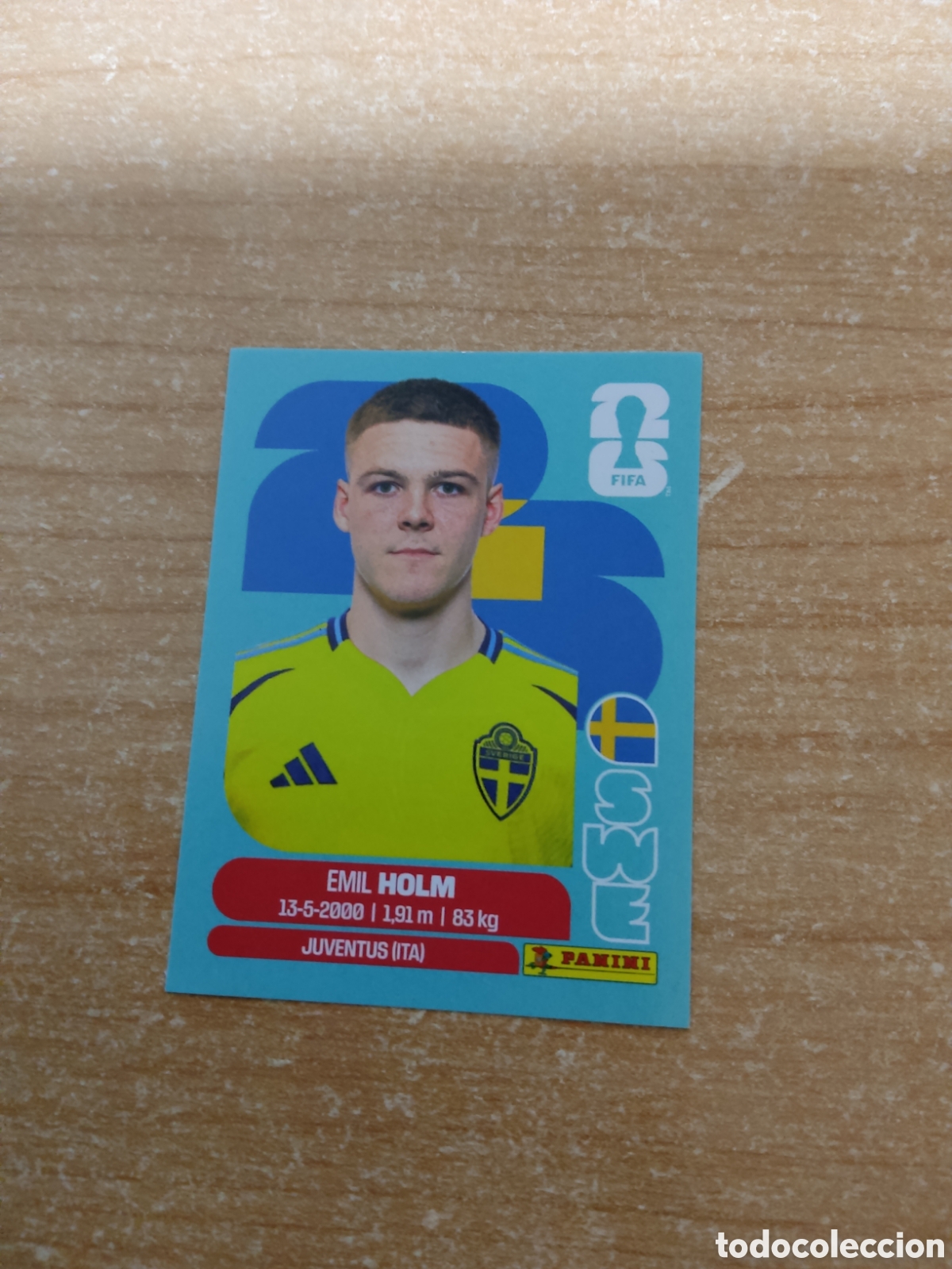 Fu&szlig;ball-Sticker: 5 EMIL HOLM SUECIA FIFA WORLD CUP 2026