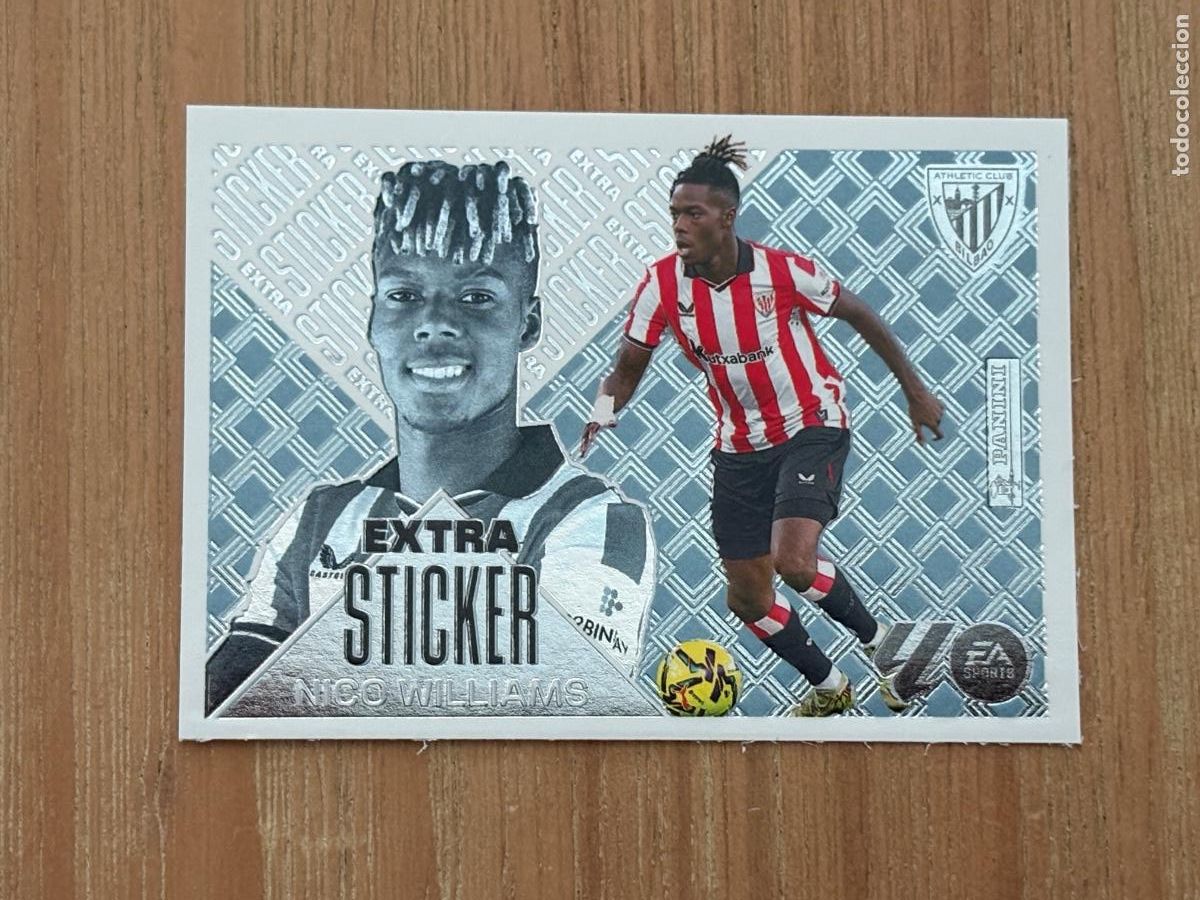 Fu&szlig;ball-Sticker: Cromo NICO WILLIAMS Extra Sticker PLATA 2026-27 26-27