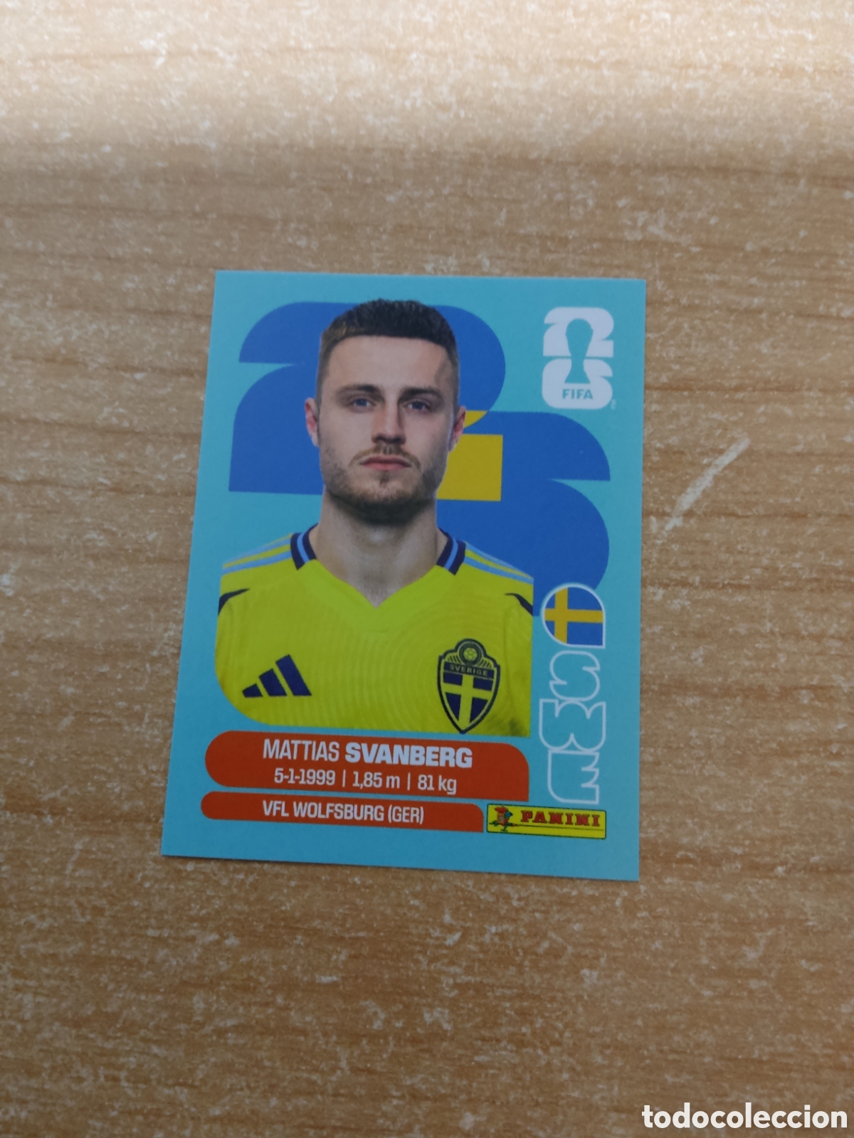 Fu&szlig;ball-Sticker: 12 SVANBERG SUECIA FIFA WORLD CUP 2026