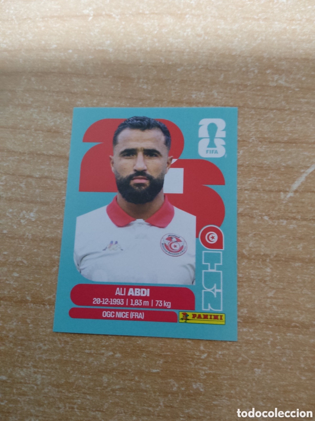 Cromos de f&uacute;tbol: 7 ALI ABDI TUNEZ FIFA WORLD CUP 2026