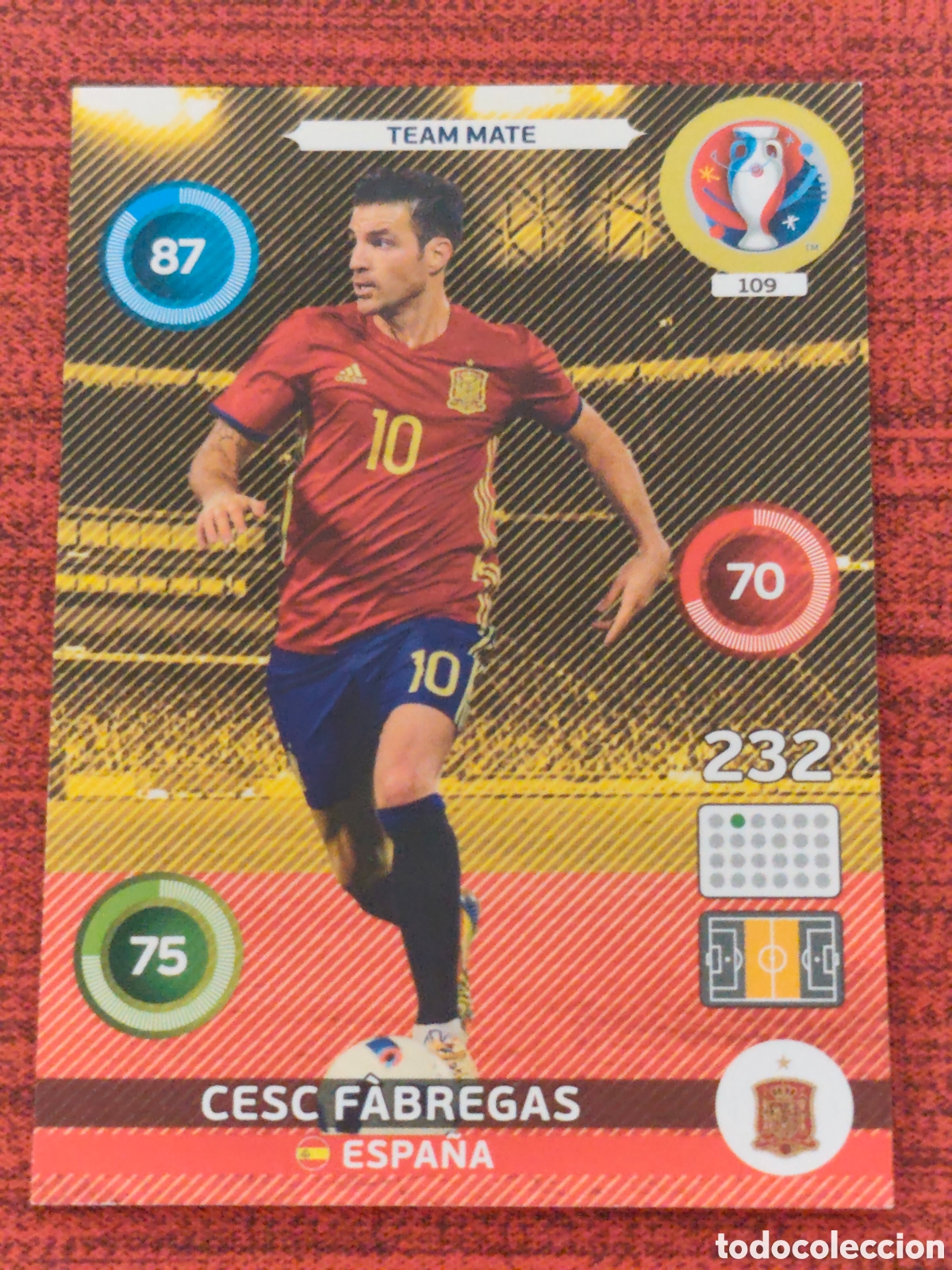 Cromos de f&uacute;tbol: 109 CESC F&Aacute;BREGAS ESPA&Ntilde;A EURO 2016 ADRENALYN XL
