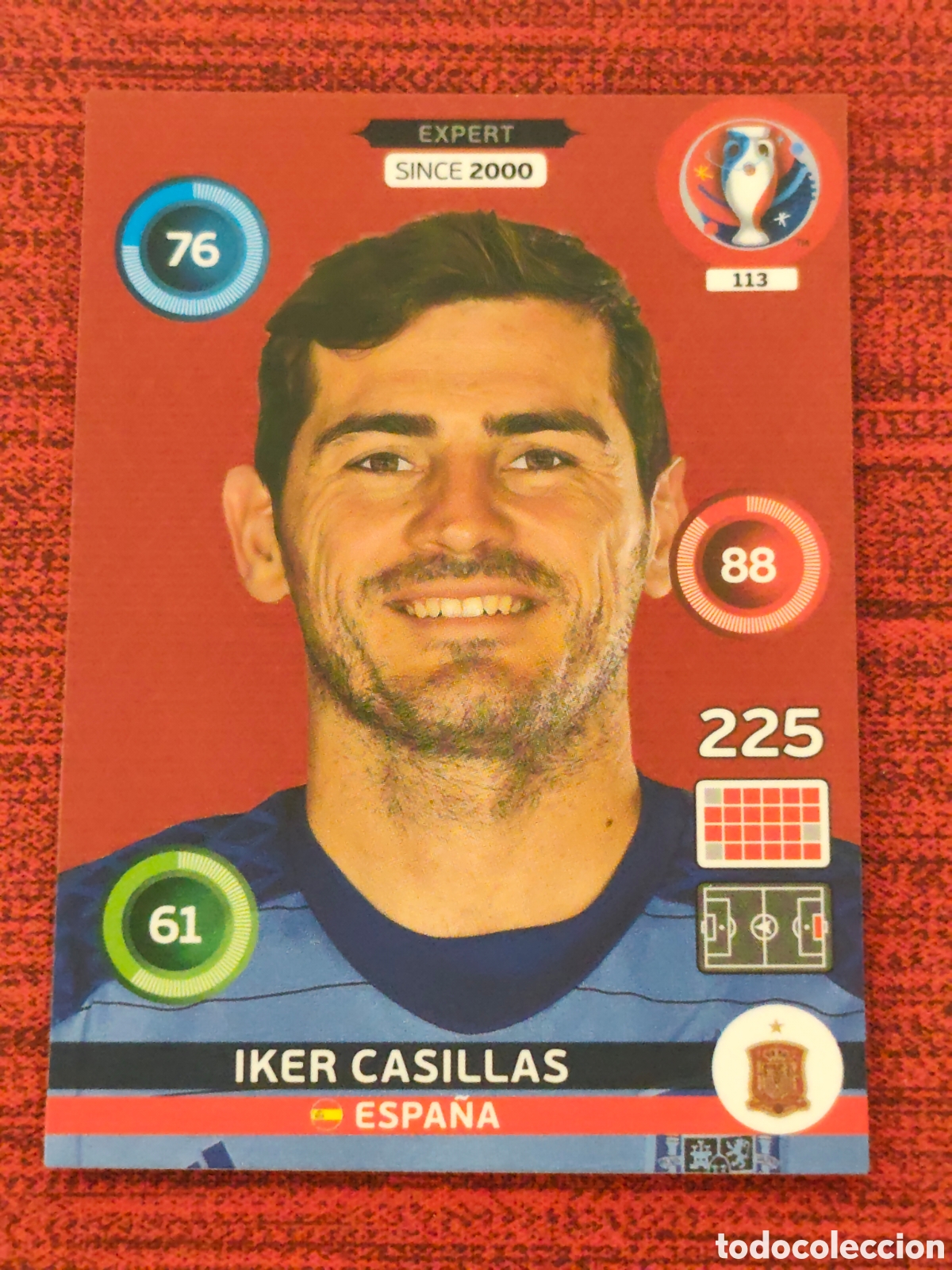 Cromos de Futebol: 113 IKER CASILLAS ESPA&Ntilde;A EXPERT EURO 2016 ADRENALYN XL