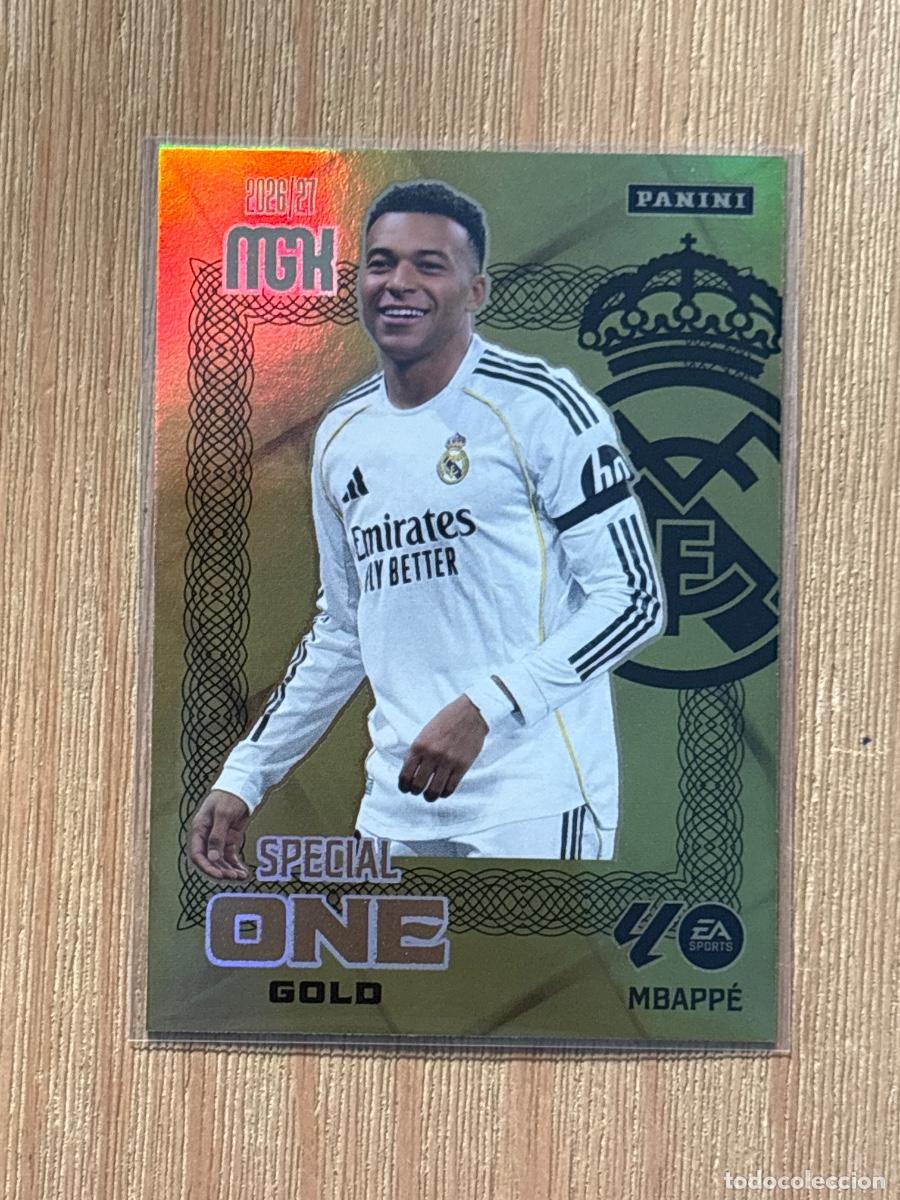Cromos de Futebol: Cromo Mbappe Special One Gold Real Madrid megacracks 26-27 2026-27 MGK