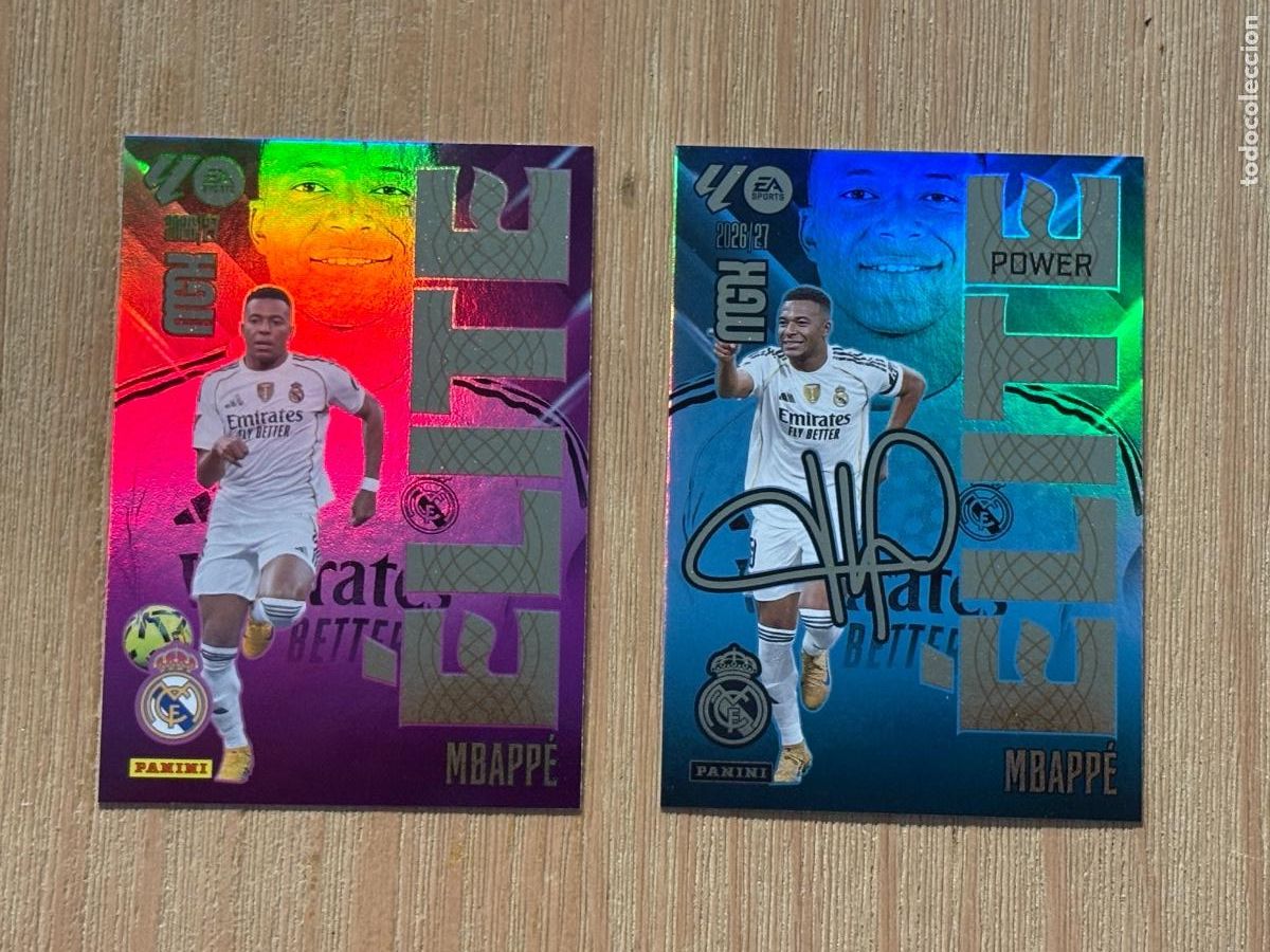 Cromos de f&uacute;tbol: Cromo Megacracks 2026-27 MGK ELITE POWER 10P +10 KYLIAN MBAPPE REAL MADRID PARALELA