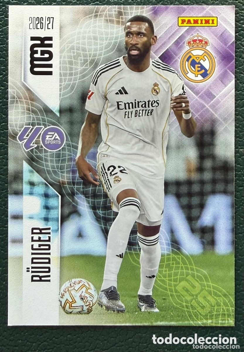 Cromos de f&uacute;tbol: 223 RUDIGER REAL MADRID FICHAS ALBUM MEGACRACKS 2026 2027 MGK 26 27