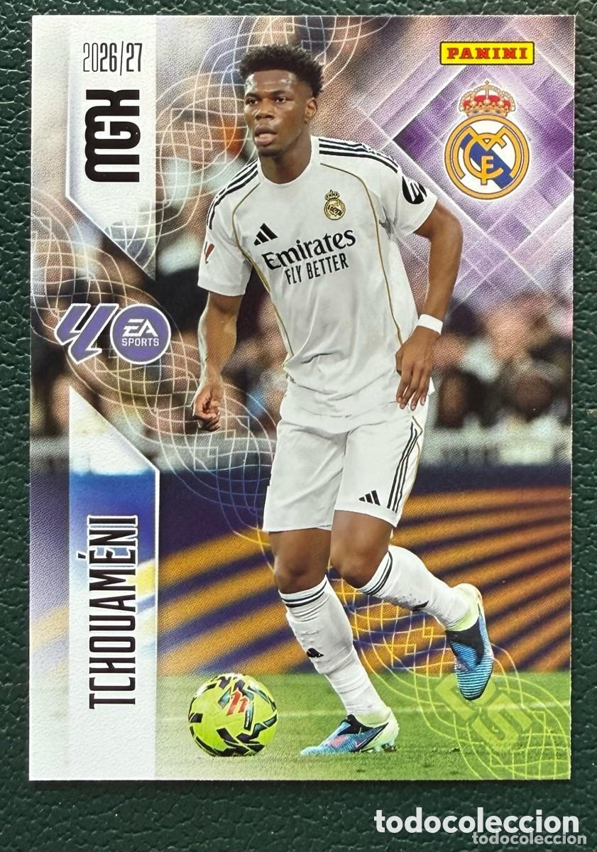 Cromos de f&uacute;tbol: 225 TCHOUAMENI REAL MADRID FICHAS ALBUM MEGACRACKS 2026 2027 MGK 26 27