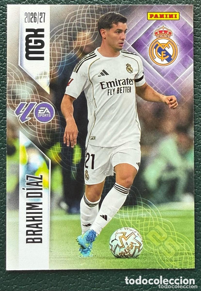Cromos de f&uacute;tbol: 230 BRAHIM DIAZ REAL MADRID FICHAS ALBUM MEGACRACKS 2026 2027 MGK 26 27