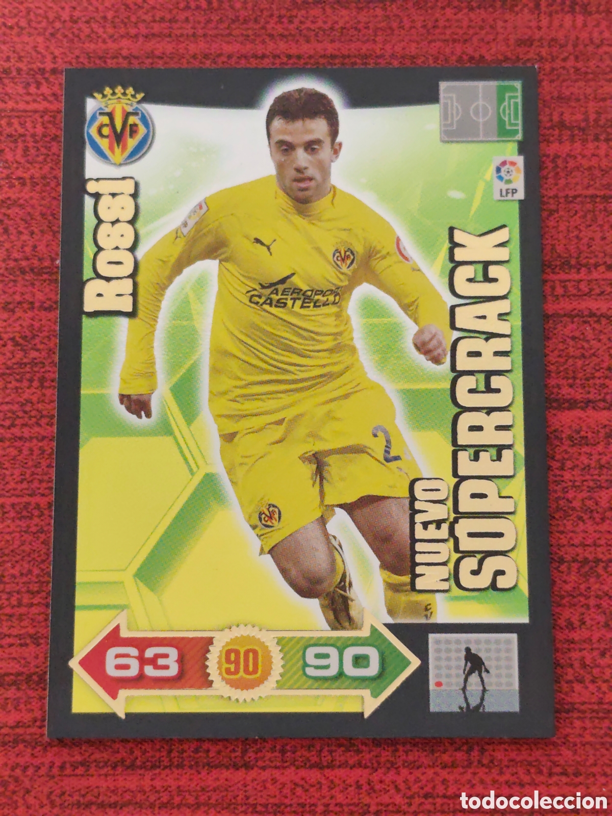 Cromos de f&uacute;tbol: NUEVO SUPERCRACK ROSSI VILLARREAL ADRENALYN XL 2010 2011