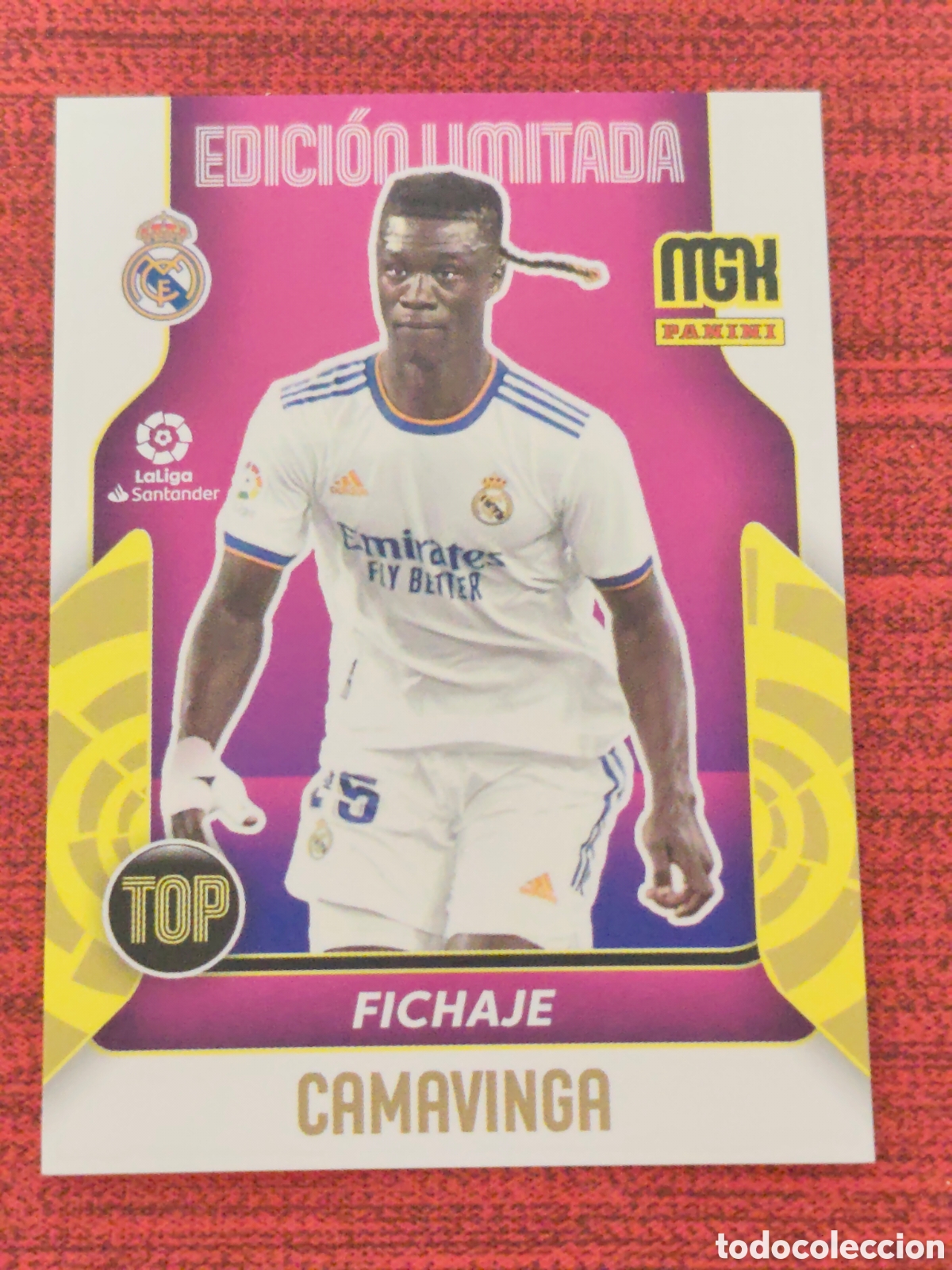 Cromos de f&uacute;tbol: EDICI&Oacute;N LIMITADA CAMAVINGA REAL MADRID MEGACRACKS 2021 2022
