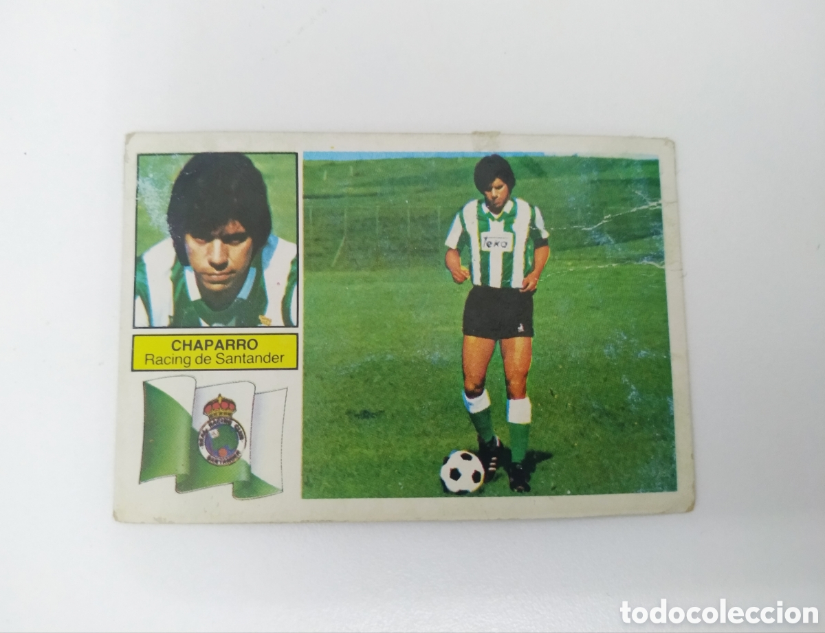 Cromos de f&uacute;tbol: ESTE 82 83 FICHAJE N&ordm; 28 CHAPARRO RACING SANTANDER 1982 1983 RECUPERADO MUY BUEN ESTADO