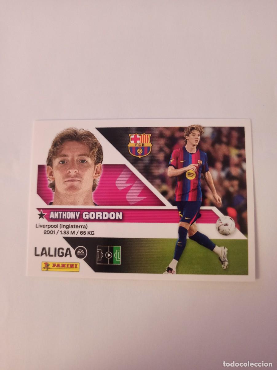 Cromos de f&uacute;tbol: Gordon 24 - Barcelona - FICHAJE - 3 &ordf; TERCERA EDICI&Oacute;N - LIGA ESTE 2026 2027 - 26 27 - PANINI