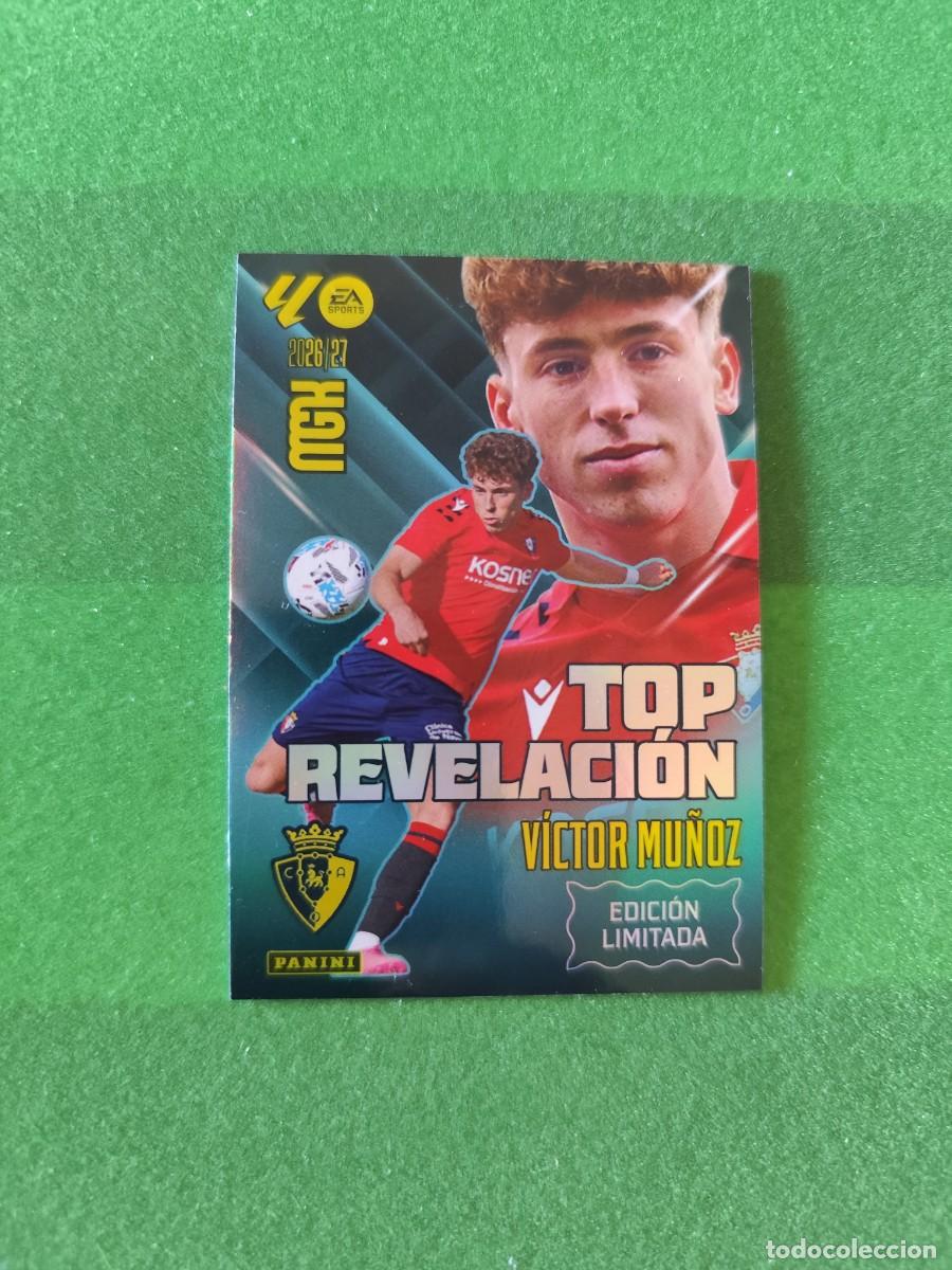 Cromos de f&uacute;tbol: V&iacute;ctor Mu&ntilde;oz Top Revelaci&oacute;n Edici&oacute;n limitada Megacracks 2026/27 MGK 26/27