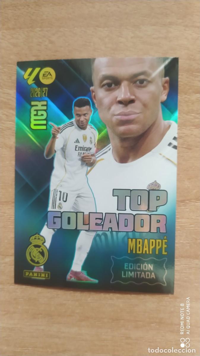 Cromos de f&uacute;tbol: REAL MADRID MBAPPE TOP GOLEADOR EDICION LIMITADA MEGACRACKS -F