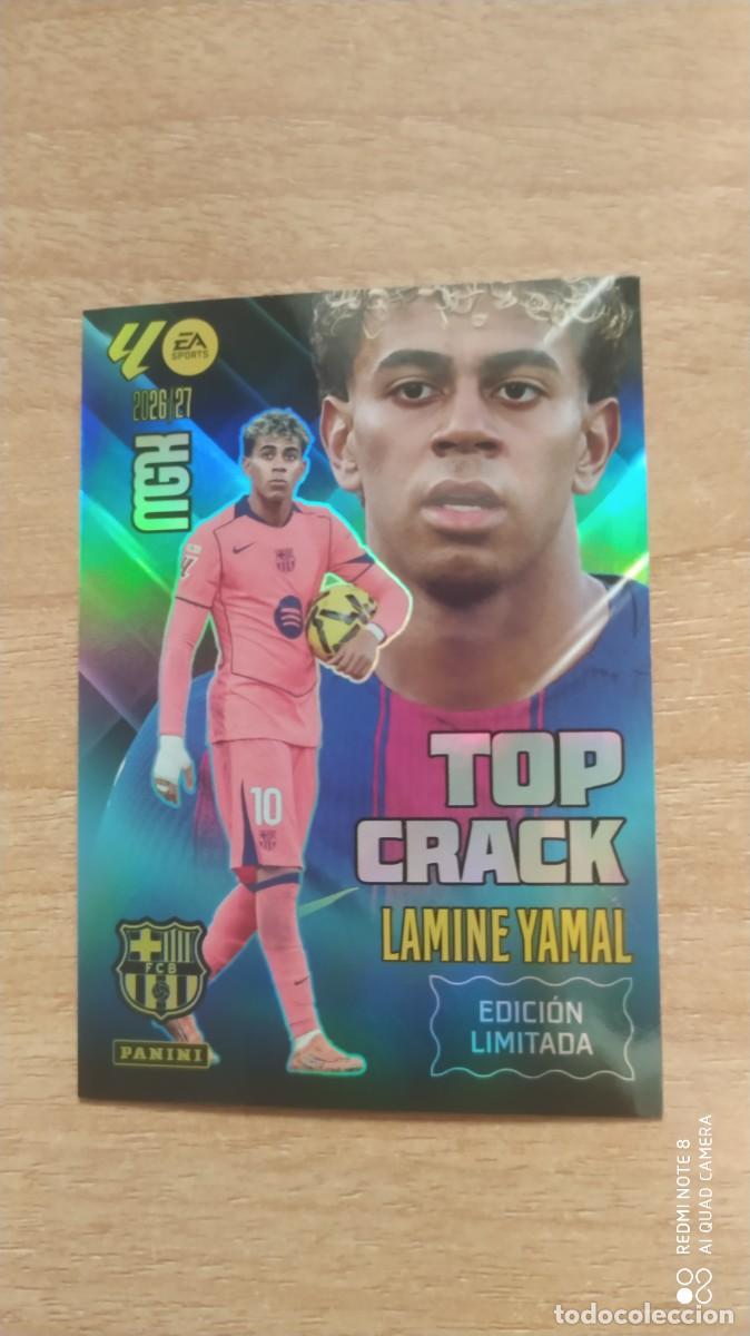 Cromos de f&uacute;tbol: BARCELONA LAMINE YAMAL TOP CRACK EDICION LIMITADA MEGACRACKS -F