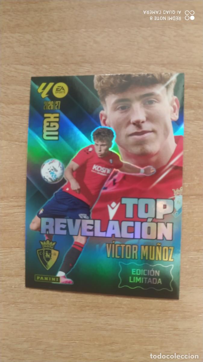 Cromos de f&uacute;tbol: OSASUNA VICTOR MU&Ntilde;OZ TOP REVELACION EDICION LIMITADA MEGACRACKS -F