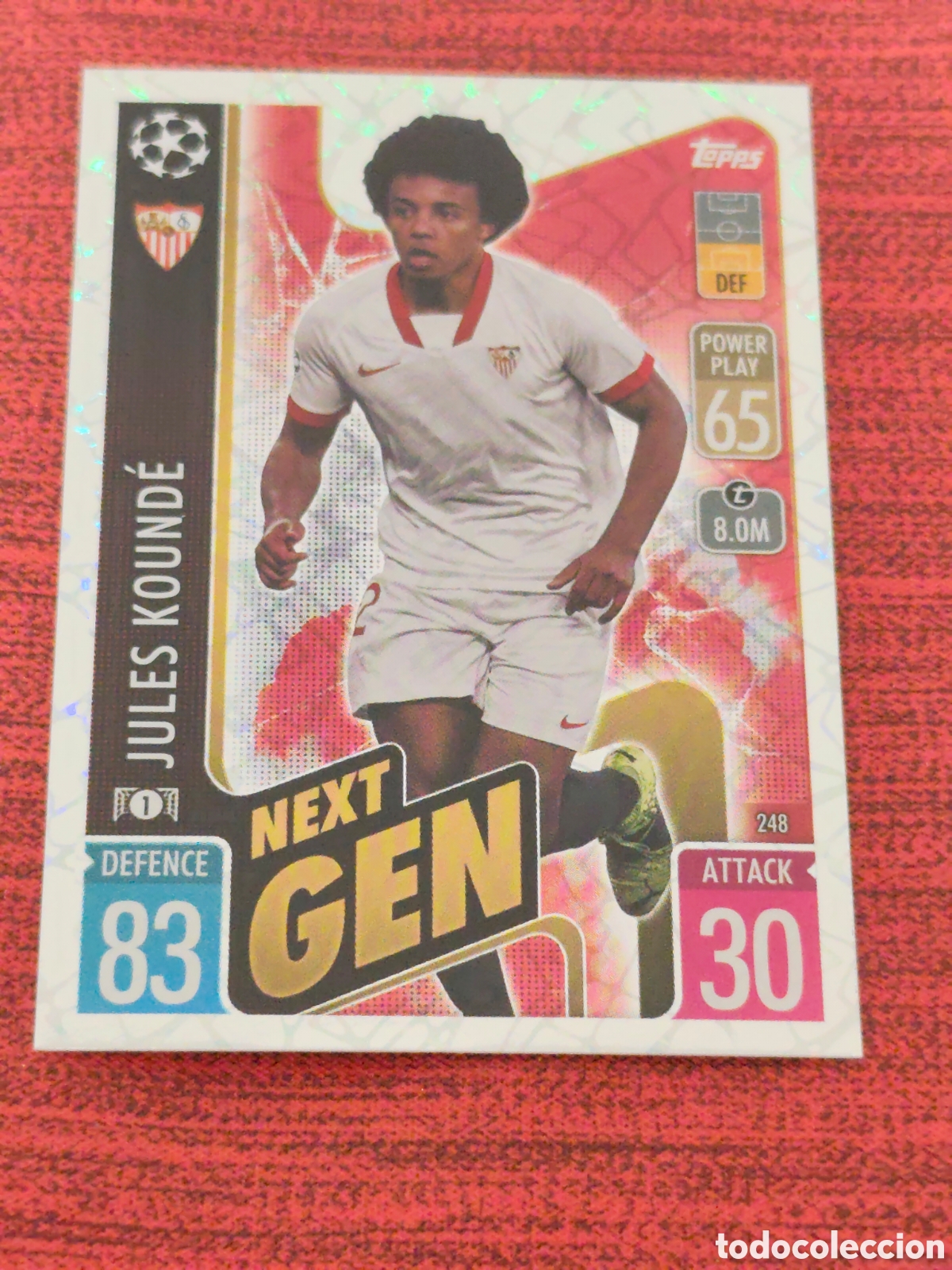 Cromos de f&uacute;tbol: NEXT GEN 248 KOUND&Eacute; SEVILLA TOPPS MATCH ATTAX UEFA CHAMPIONS LEAGUE 2021 2022