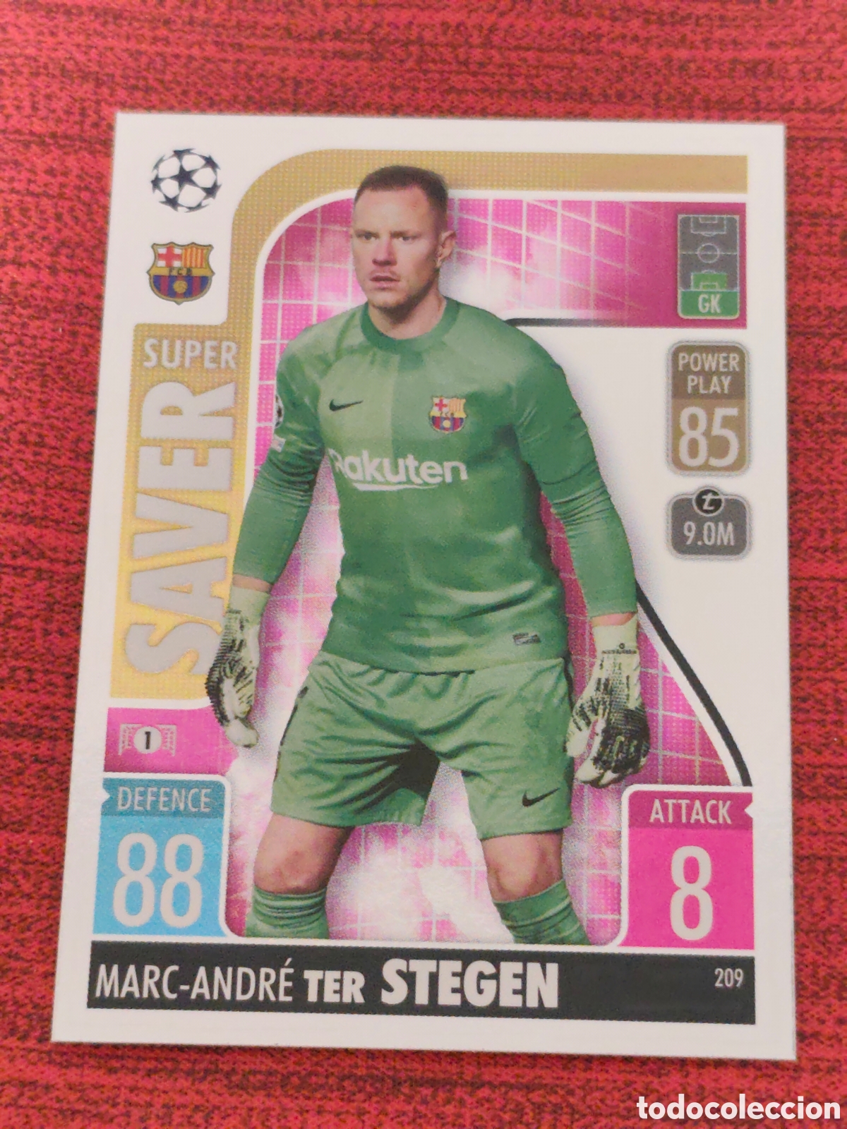 Cromos de f&uacute;tbol: SUPER SAVER 209 TER STEGEN FC BARCELONA TOPPS MATCH ATTAX UEFA CHAMPIONS LEAGUE 2021 2022