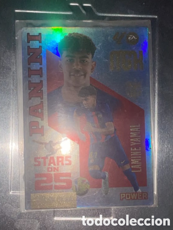 Cromos de f&uacute;tbol: Cromo Lamine Yamal - Panini Stars On 25 - Edici&oacute;n &Uacute;nica (FC Barcelona)