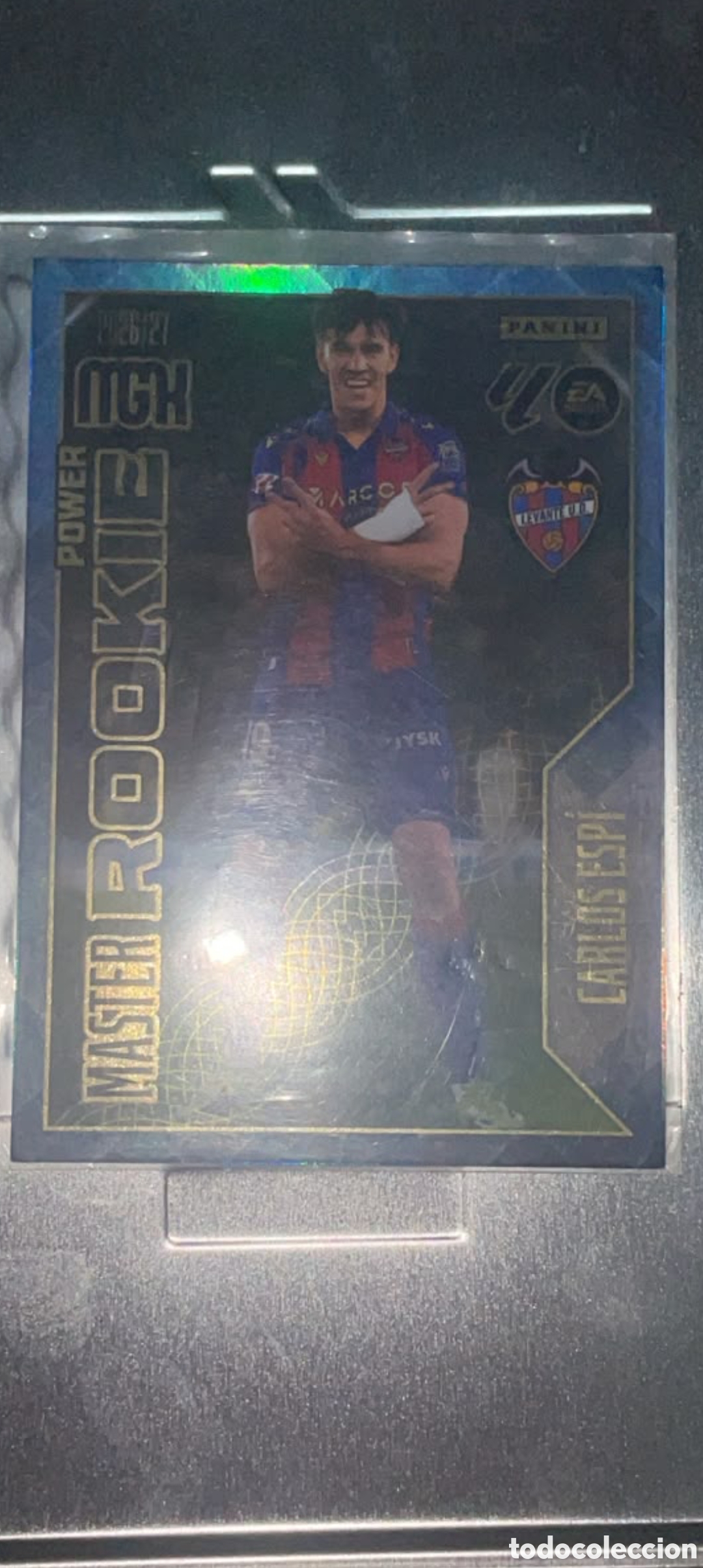 Cromos de f&uacute;tbol: Cromo Carlos Esp&iacute; - Panini Megacracks Stars On 25 - Master Rookie Power - Levante UD