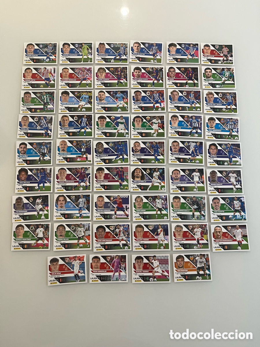Cromos de f&uacute;tbol: LOTE COMPLETO TERCERA EDICION LIGA ESTE 26 27 LOS 52 CROMOS