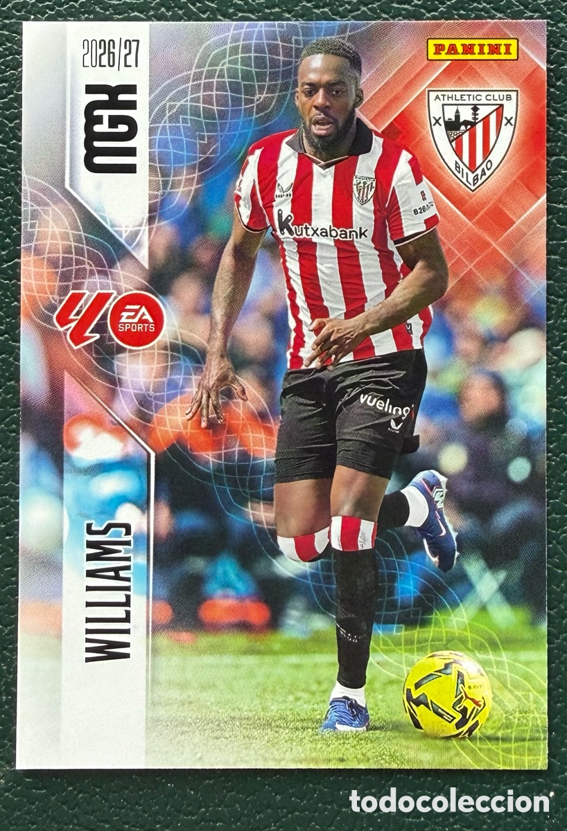 Figurine di Calcio: 52 WILLIAMS ATHLETIC DE BILBAO FICHAS ALBUM MEGACRACKS 2026 2027 MGK 26 27