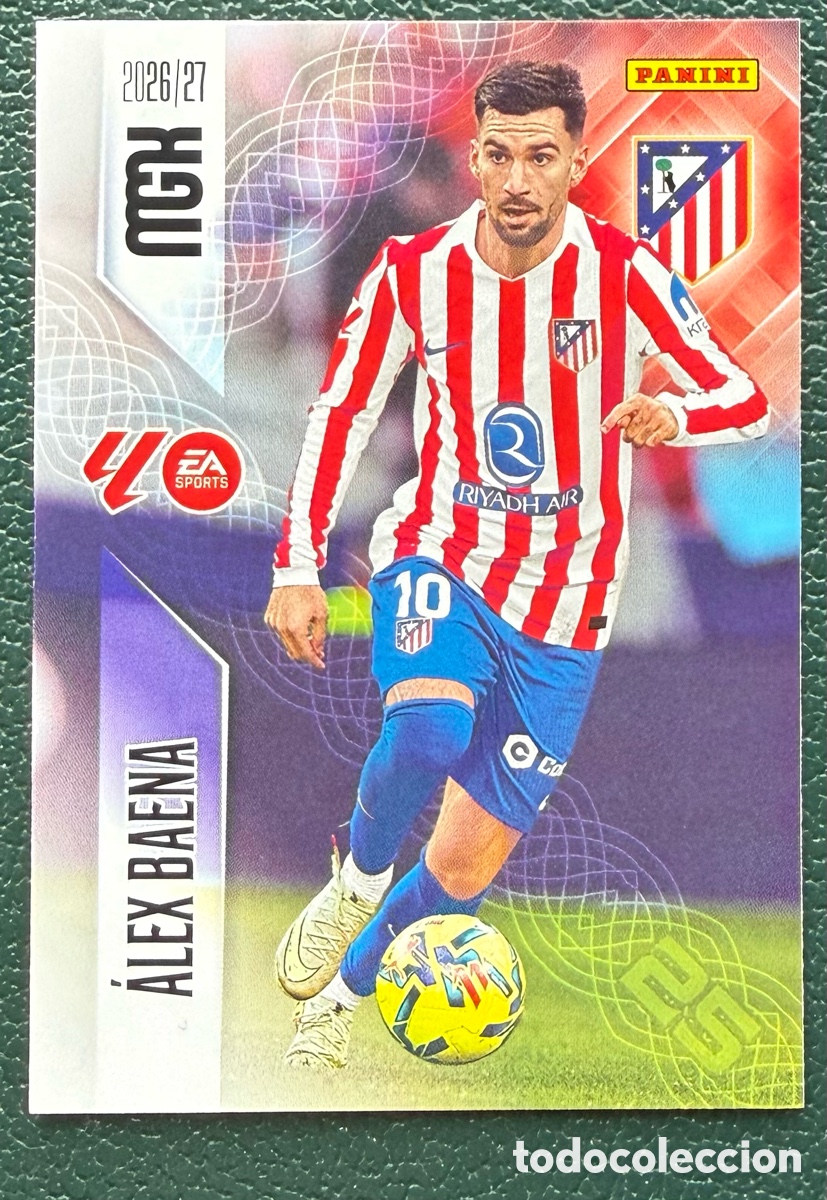 Fu&szlig;ball-Sticker: 67 ALEX BAENA ATLETICO DE MADRID FICHAS ALBUM MEGACRACKS 2026 2027 MGK 26 27