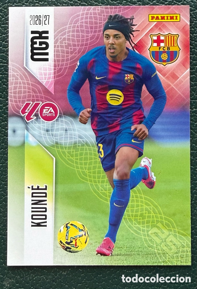 Cartes &agrave; collectionner de Football: 76 KOUNDE FC BARCELONA FICHAS ALBUM MEGACRACKS 2026 2027 MGK 26 27