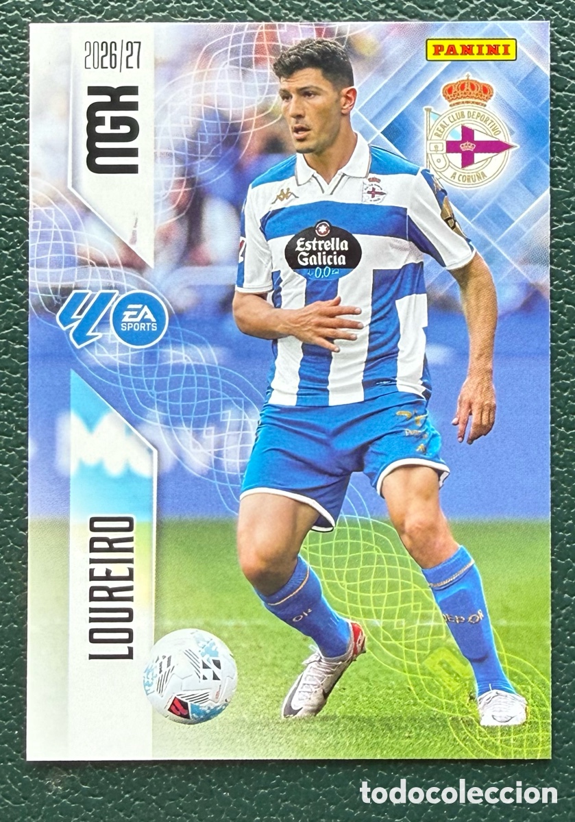 Fu&szlig;ball-Sticker: 131 LOUREIRO DEPORTIVO DE LA CORU&Ntilde;A FICHAS ALBUM MEGACRACKS 2026 2027 MGK 26 27