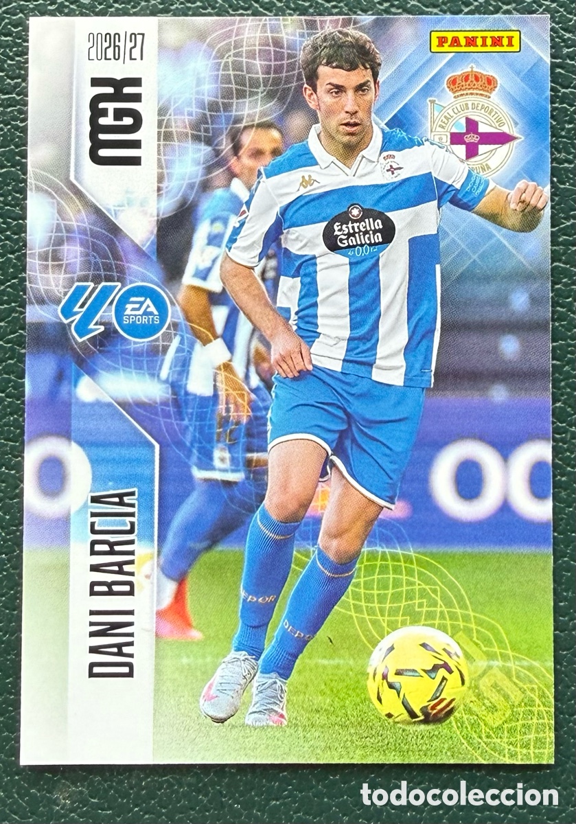 Fu&szlig;ball-Sticker: 133 DANI BARCIA DEPORTIVO DE LA CORU&Ntilde;A FICHAS ALBUM MEGACRACKS 2026 2027 MGK 26 27