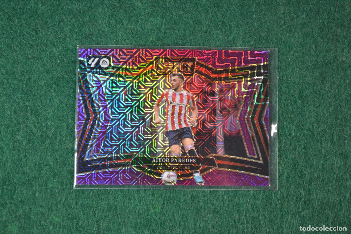 Cromos de f&uacute;tbol: PANINI SELECT LA LIGA 2024-25 - 203 AITOR PAREDES (ATHLETIC DE BILBAO) PARALELA PURPLE MOJO