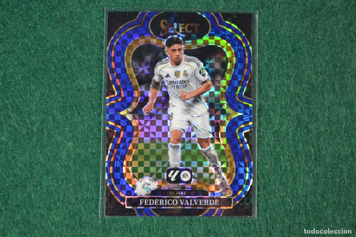 Cromos de f&uacute;tbol: PANINI SELECT LA LIGA 2025-26 - 119 FEDERICO VALVERDE (REAL MADRID) PARALELA BLUE CHECKERBOARD