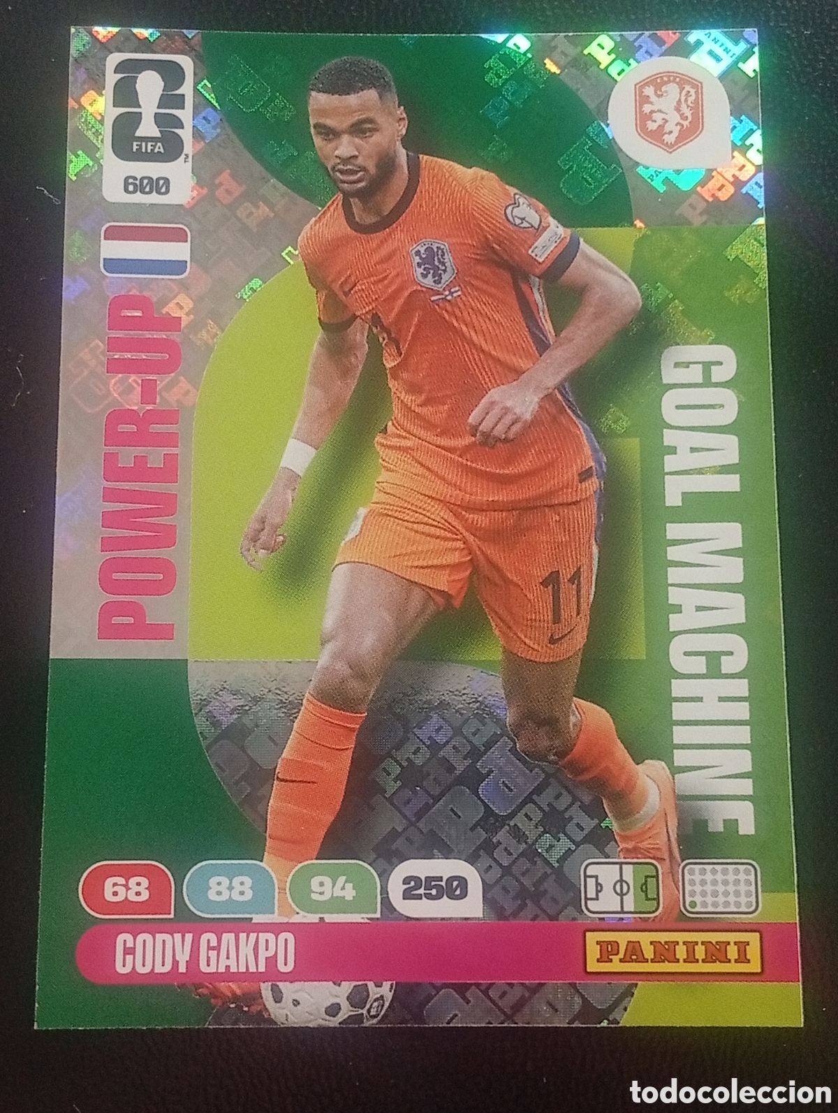 Cromos de f&uacute;tbol: 600 power up GAKPO HOLANDA ADRENALYN WORLD CUP 2026 MUNDIAL FUTBOL CROMO CARD