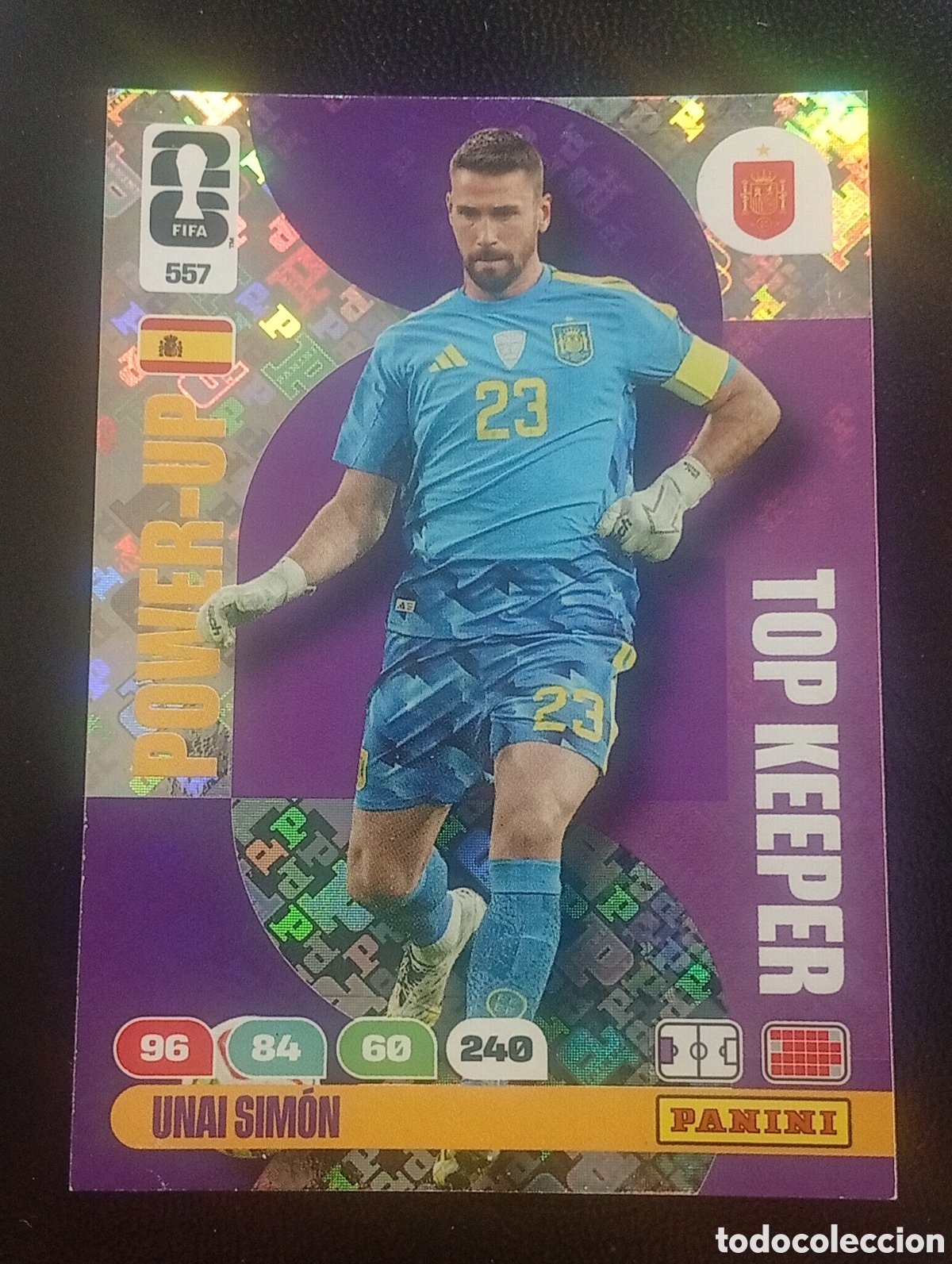 Cromos de f&uacute;tbol: 557 UNAI SIMON SPAIN ESPA&Ntilde;A ADRENALYN WORLD CUP 2026 MUNDIAL FUTBOL CROMO CARD