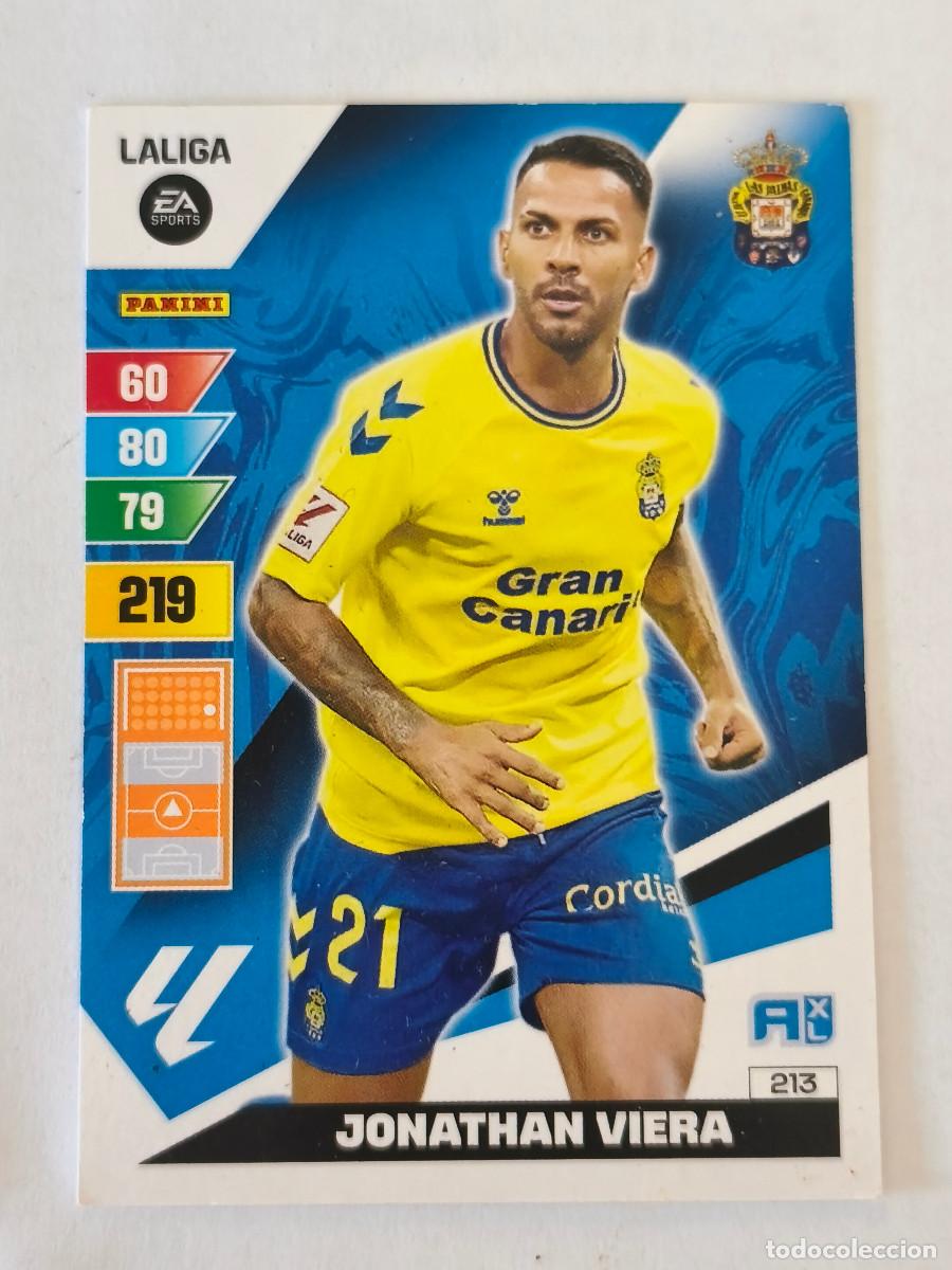 Cromos de f&uacute;tbol: ADRENALYN LA LIGA 2023 2024 PANINI - 213 JONATHAN VIERA - LAS PALMAS