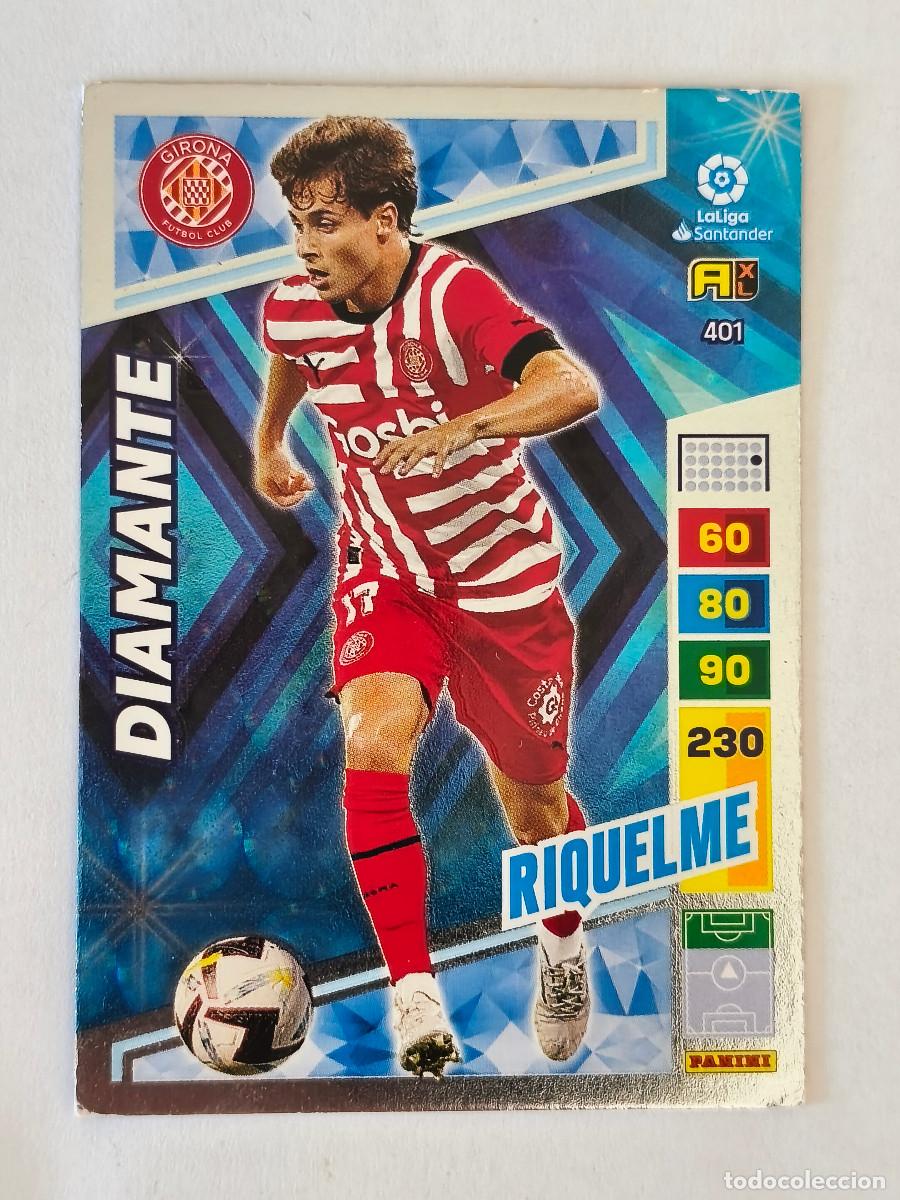 Cromos de f&uacute;tbol: ADRENALYN LA LIGA 2022 2023 PANINI ( DIAMANTE ) - 401 RIQUELME - GIRONA
