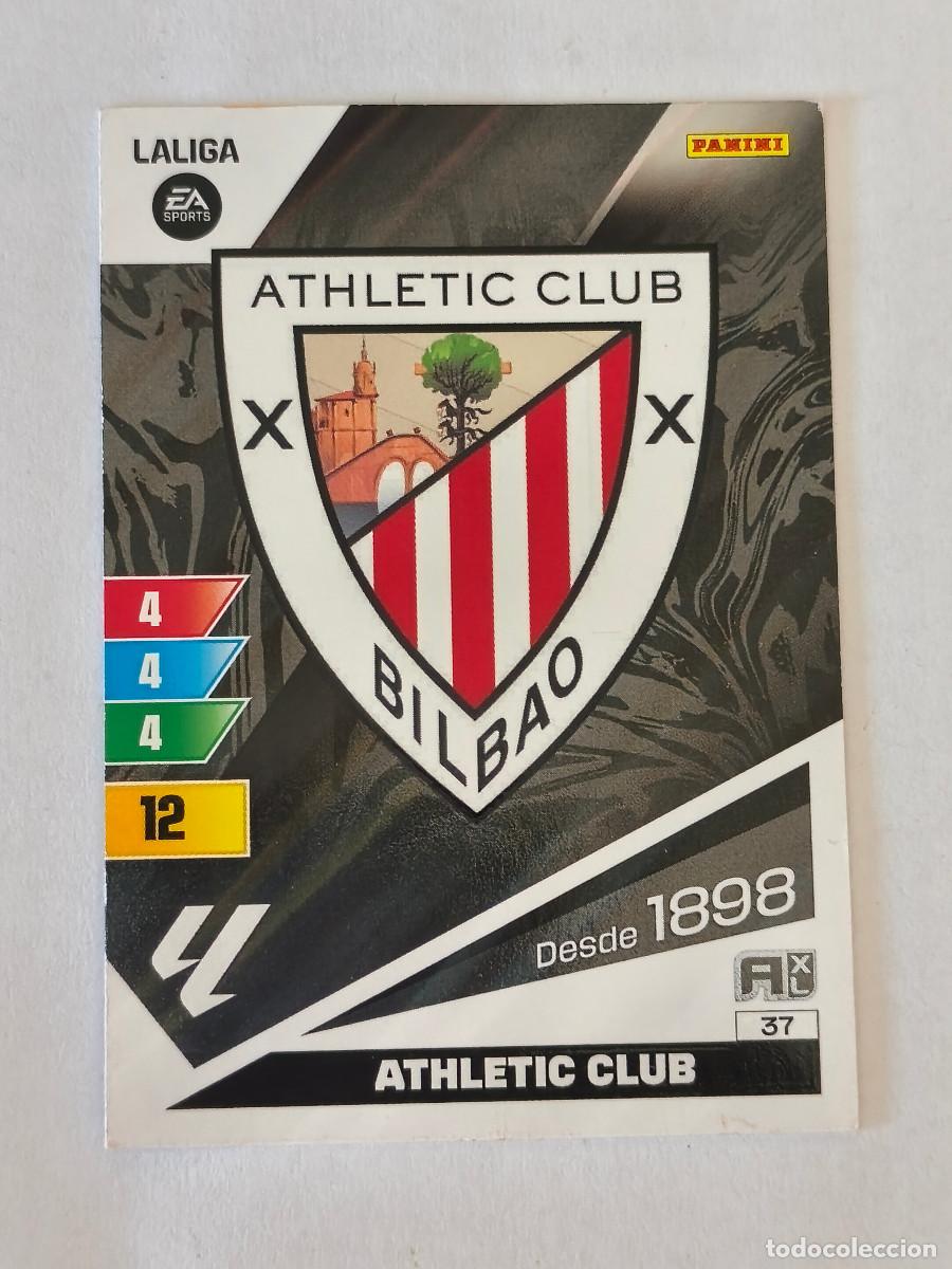 Cromos de f&uacute;tbol: ADRENALYN LA LIGA 2023 2024 PANINI - 37 ESCUDO - ATHLETIC CLUB BILBAO