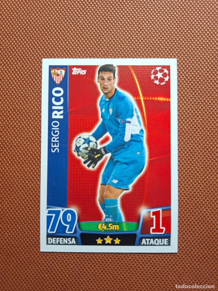 Cromos de f&uacute;tbol: 271 SERGIO RICO SEVILLA TOPPS MATCH ATTAX CHAMPIONS LEAGUE 2015 2016 15 16