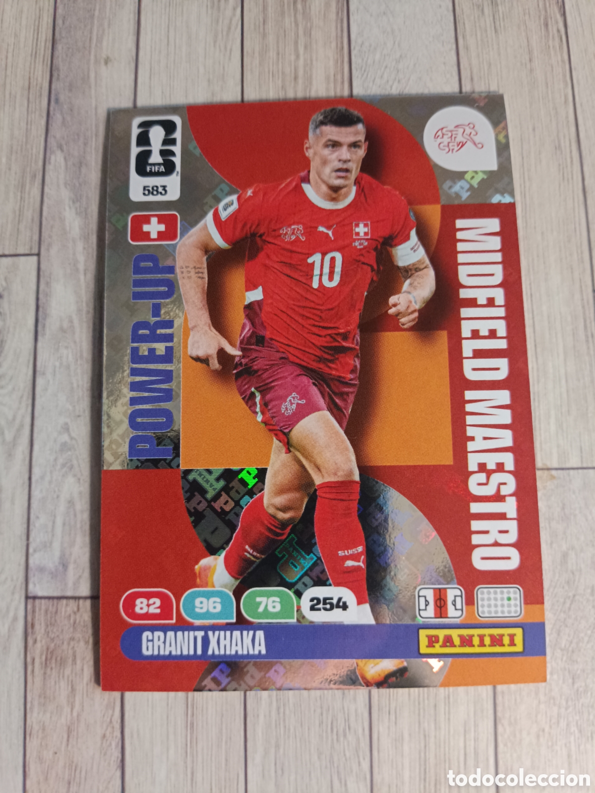 Cromos de f&uacute;tbol: 583 GRANIT XHAKA SUIZA MIDFIELD MAESTRO ADRENALYN XL MUNDIAL WORLD CUP 2026 PANINI 26