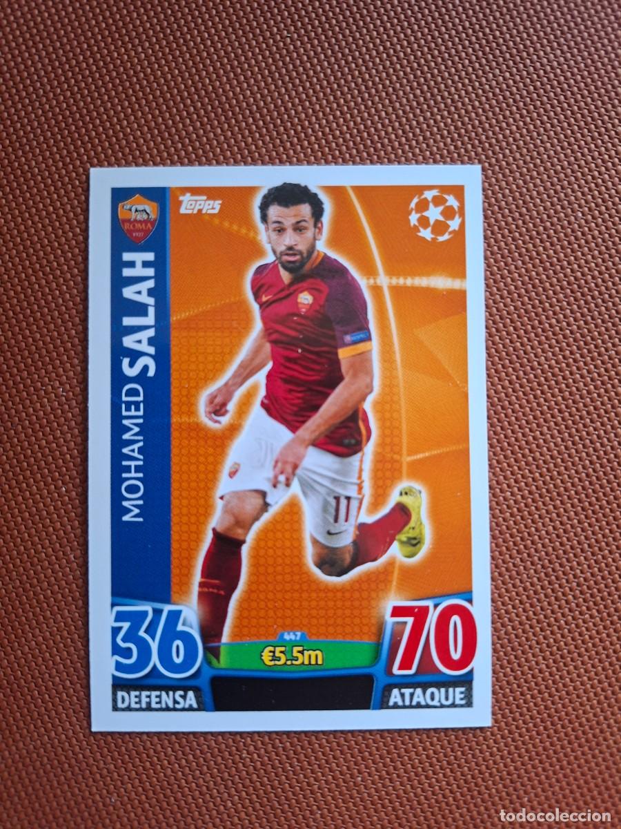 Cromos de f&uacute;tbol: 447 MOHAMED SALAH ROMA TOPPS MATCH ATTAX CHAMPIONS LEAGUE 2015 2016 15 16