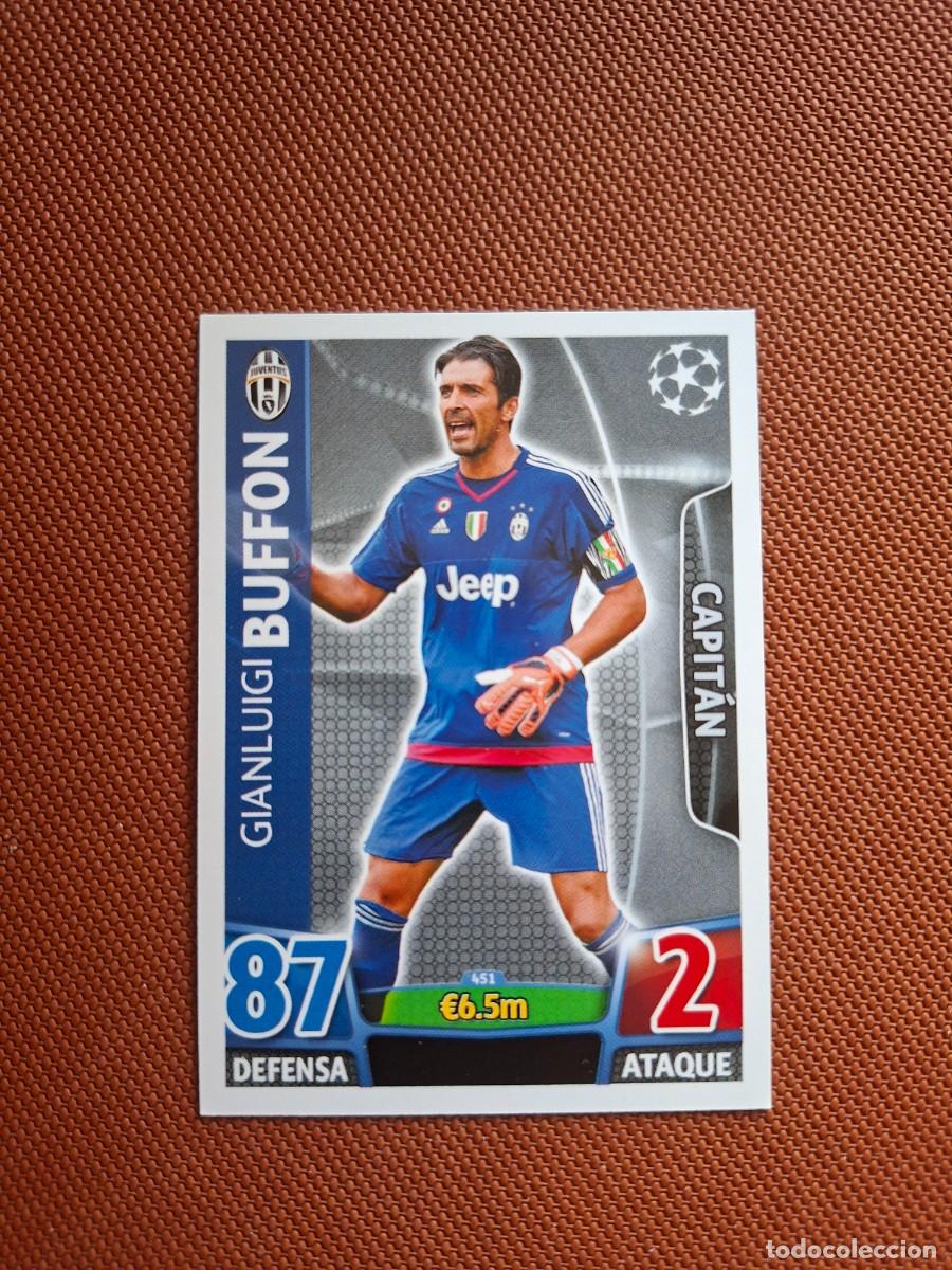 Cromos de f&uacute;tbol: 451 GIANLUIGI BUFFON CAPITAN JUVENTUS TOPPS MATCH ATTAX CHAMPIONS LEAGUE 2015 2016 15 16