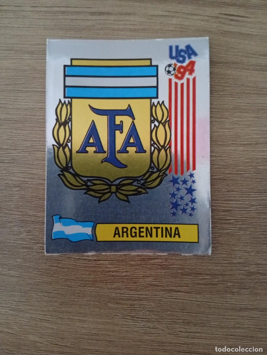 Cromos de f&uacute;tbol: ESCUDO ARGENTINA 249 MUNDIAL USA 94 1994 SIN PEGAR NUNCA PEGADO