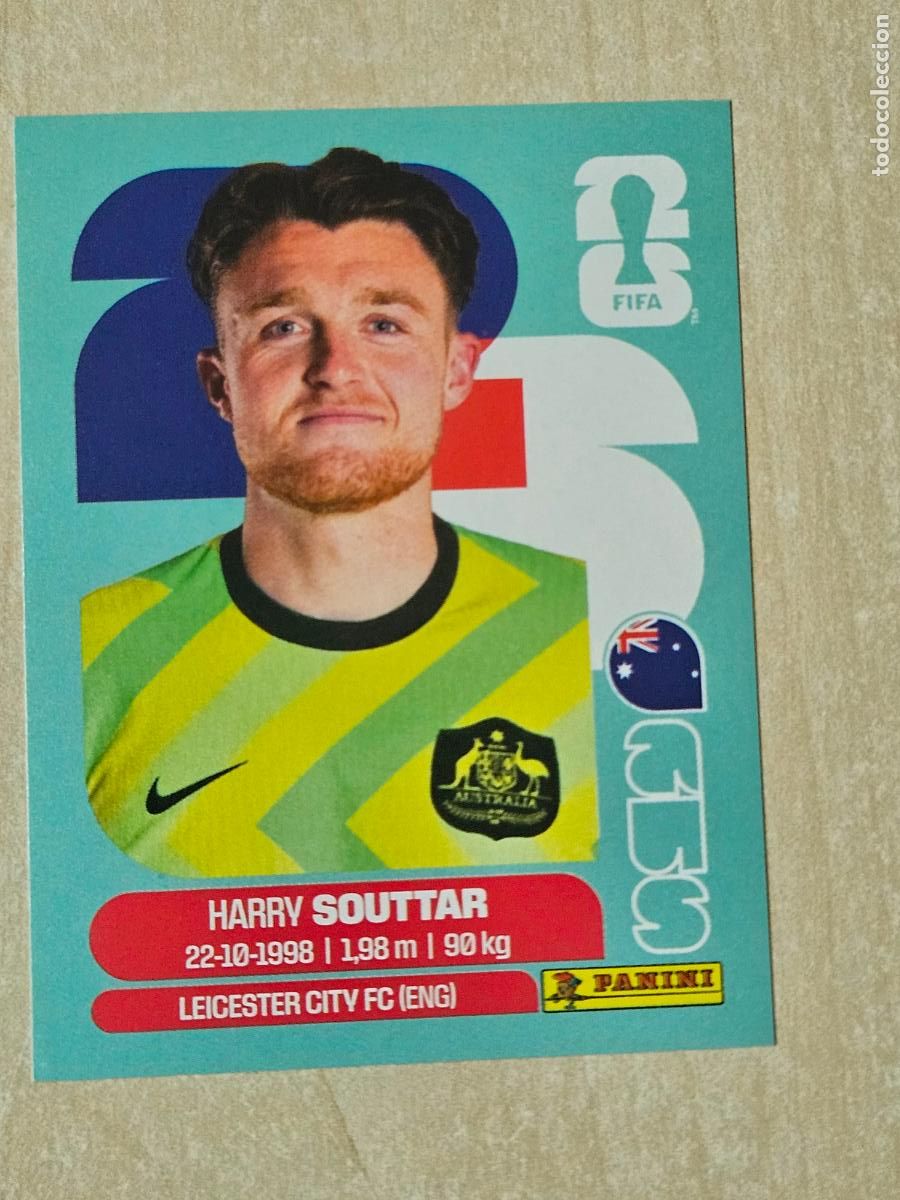 Cromos de f&uacute;tbol: CROMO AUS4 AUS 4 HARRY SOUTTAR AUSTRALIA - MUNDIAL FIFA WORLD CUP 2026 STICKER PANINI SIN PEGAR