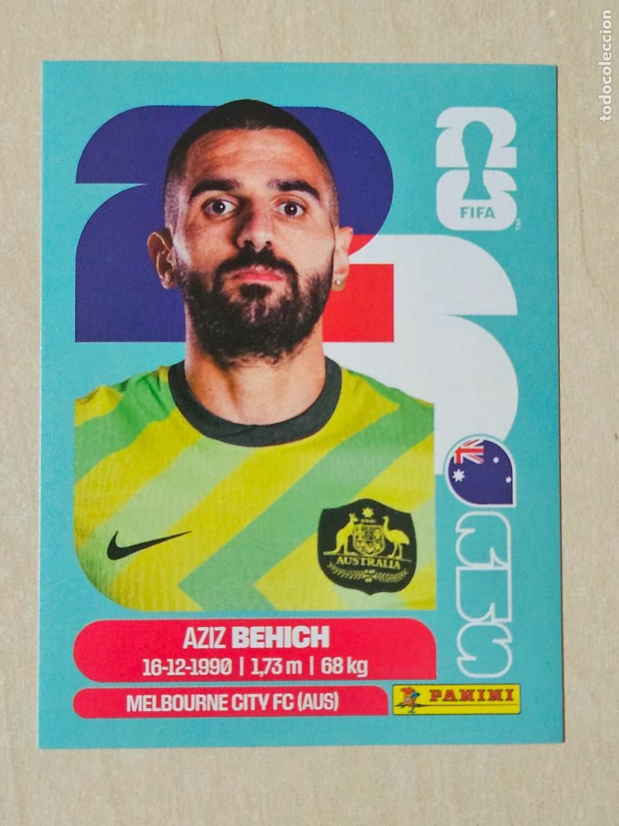 Cromos de f&uacute;tbol: CROMO AUS7 AUS 7 AZIZ BEHICH AUSTRALIA - MUNDIAL FIFA WORLD CUP 2026 STICKER PANINI SIN PEGAR