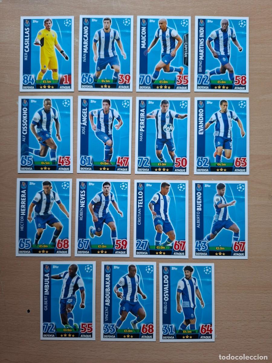 Cromos de f&uacute;tbol: LOTE 15 CROMOS PORTO OPORTO TOPPS MATCH ATTAX CHAMPIONS LEAGUE 2015 2016 15 16 CASILLAS TELLO BUENO