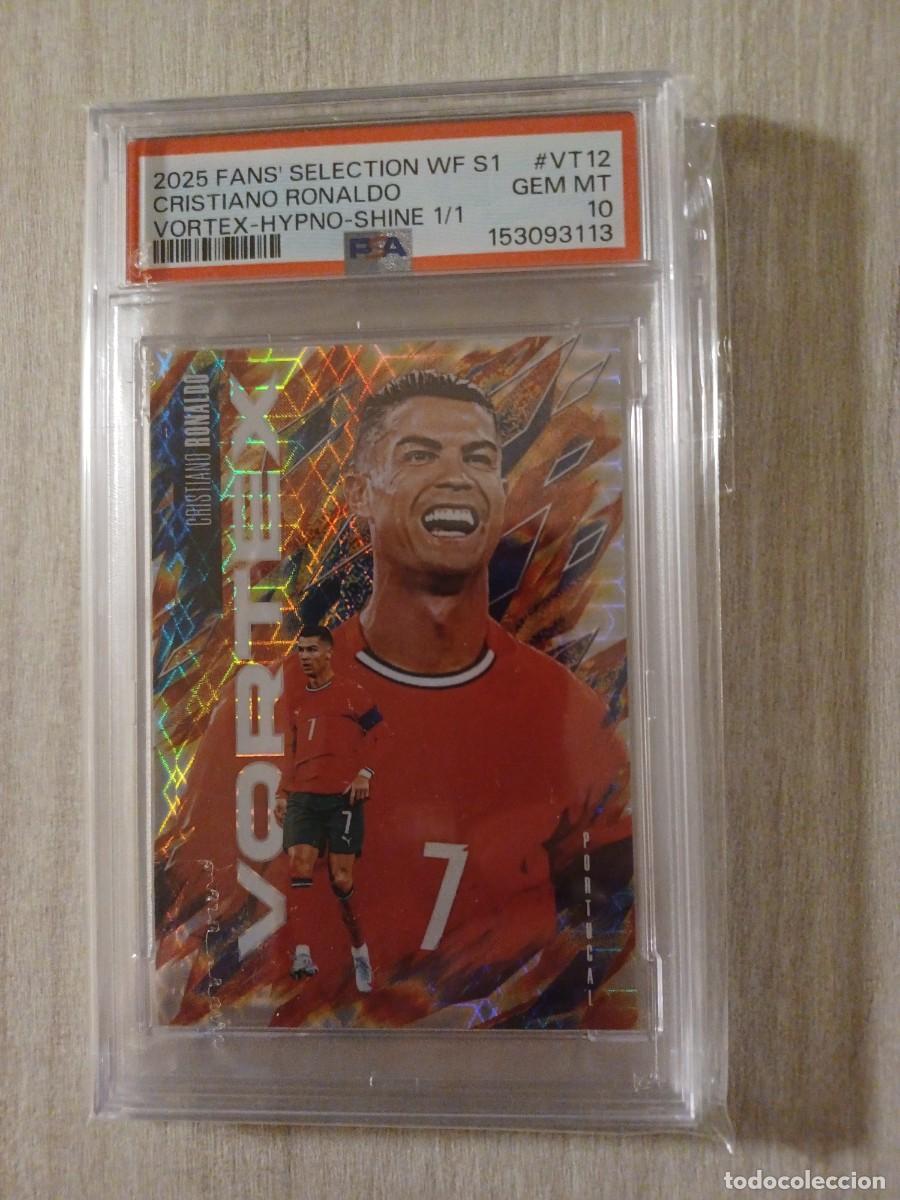 Cromos de f&uacute;tbol: Carta Cristiano Ronaldo 1 of 1 Gem Mt PSA10