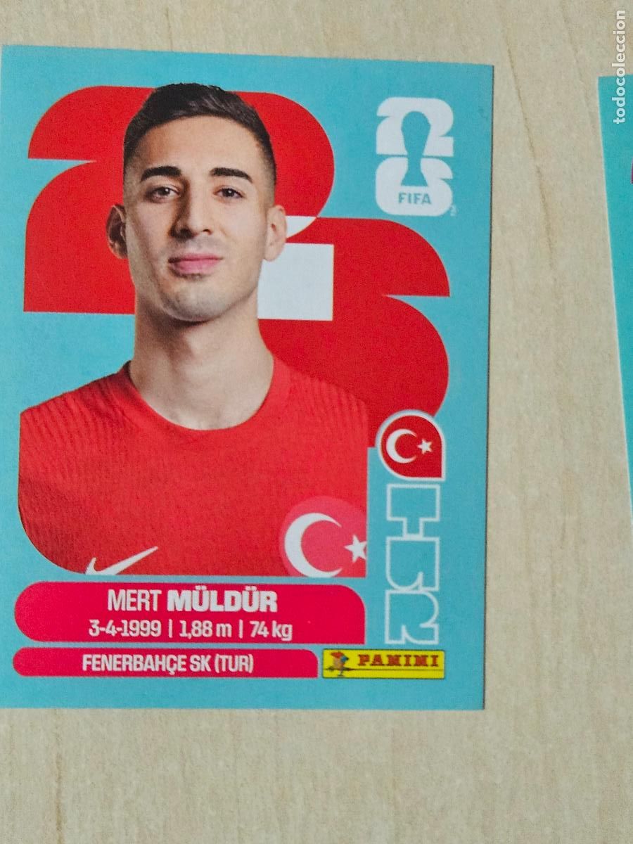 Cromos de f&uacute;tbol: CROMO TUR3 TUR 3 MERT MULDUR TURQUIA - MUNDIAL FIFA WORLD CUP 2026 STICKER PANINI SIN PEGAR