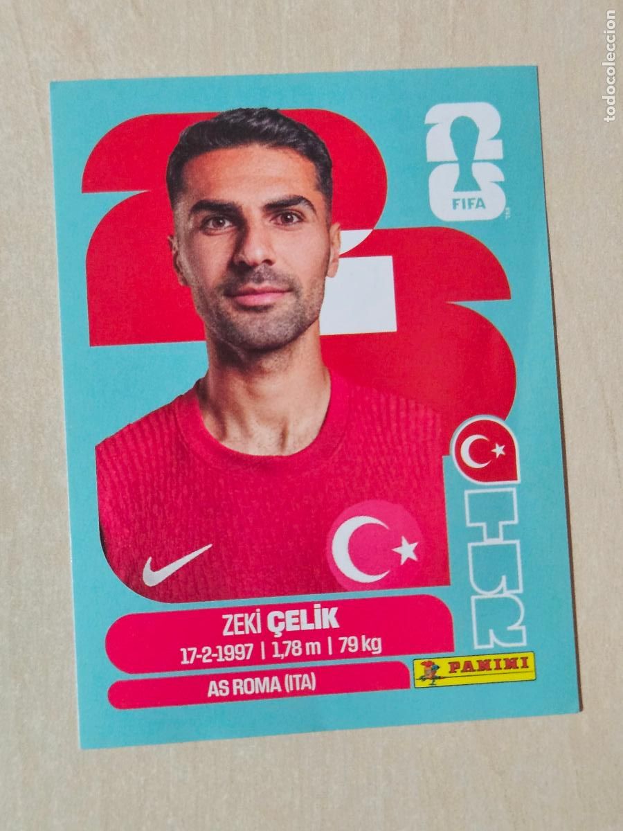 Cromos de f&uacute;tbol: CROMO TUR4 TUR 4 ZEKI CELIK TURQUIA - MUNDIAL FIFA WORLD CUP 2026 STICKER PANINI SIN PEGAR