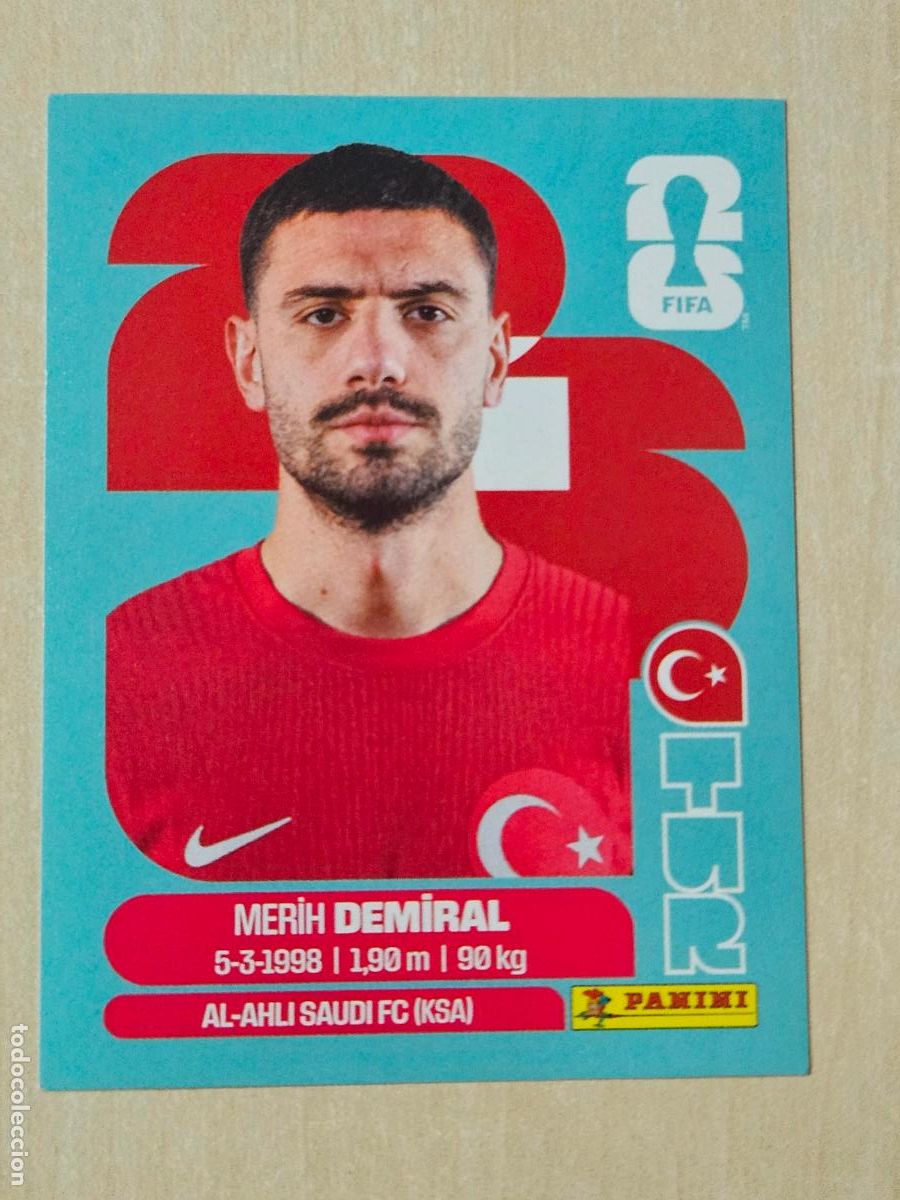 Cromos de f&uacute;tbol: CROMO TUR7 TUR 7 DEMIRAL TURQUIA - MUNDIAL FIFA WORLD CUP 2026 STICKER PANINI SIN PEGAR
