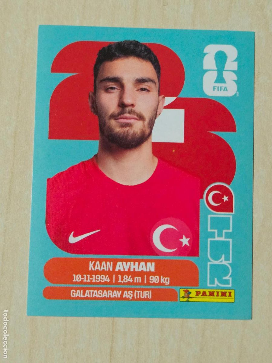 Cromos de f&uacute;tbol: CROMO TUR9 TUR 9 KAAN AYHAN TURQUIA - MUNDIAL FIFA WORLD CUP 2026 STICKER PANINI SIN PEGAR