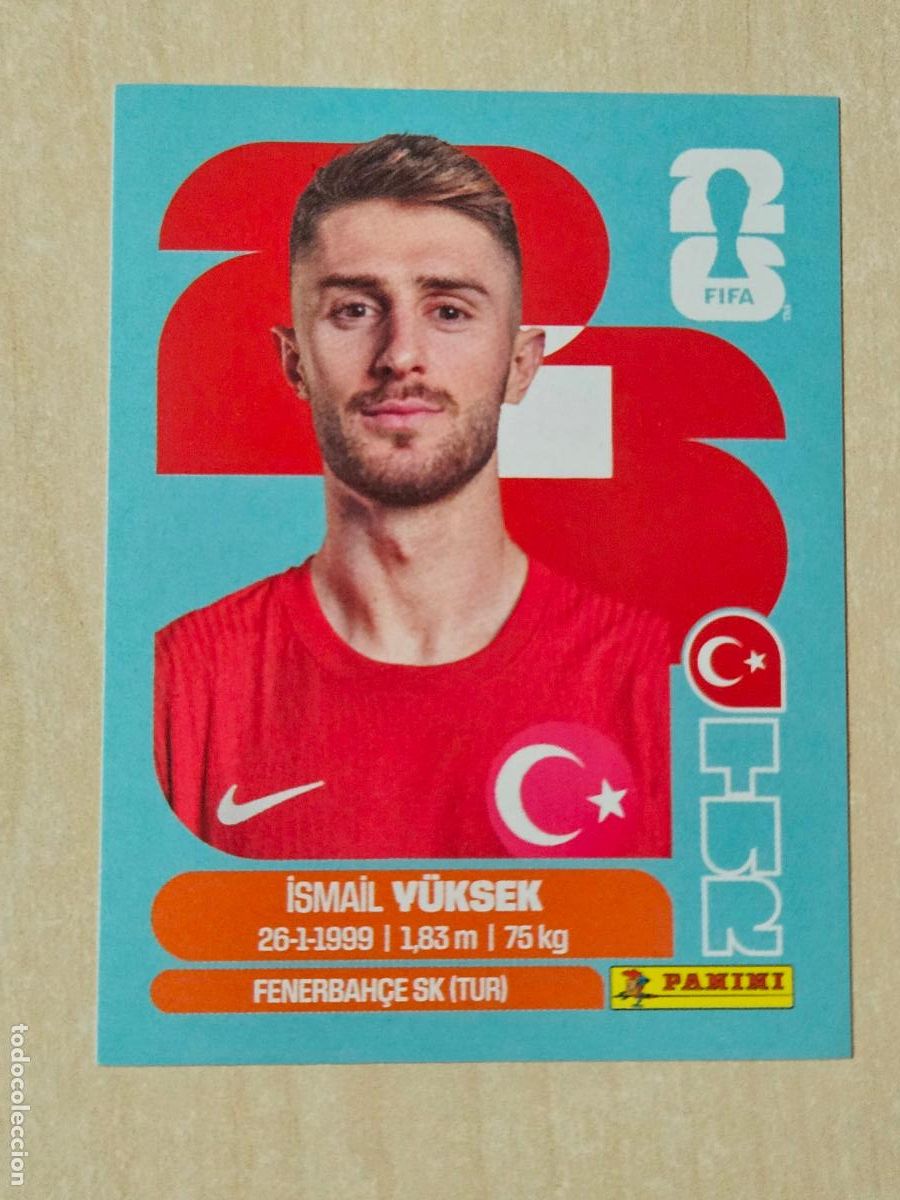 Cromos de f&uacute;tbol: CROMO TUR10 TUR 10 ISMAEL YUKSEK TURQUIA - MUNDIAL FIFA WORLD CUP 2026 STICKER PANINI SIN PEGAR